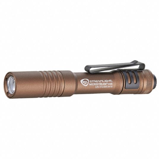  Linterna de bolsillo MicroStream Streamlight 66602 de 250  lúmenes, recargable con cable coyote USB de 5 pulgadas, empaquetado en  cápsula. : Deportes y Actividades al Aire Libre