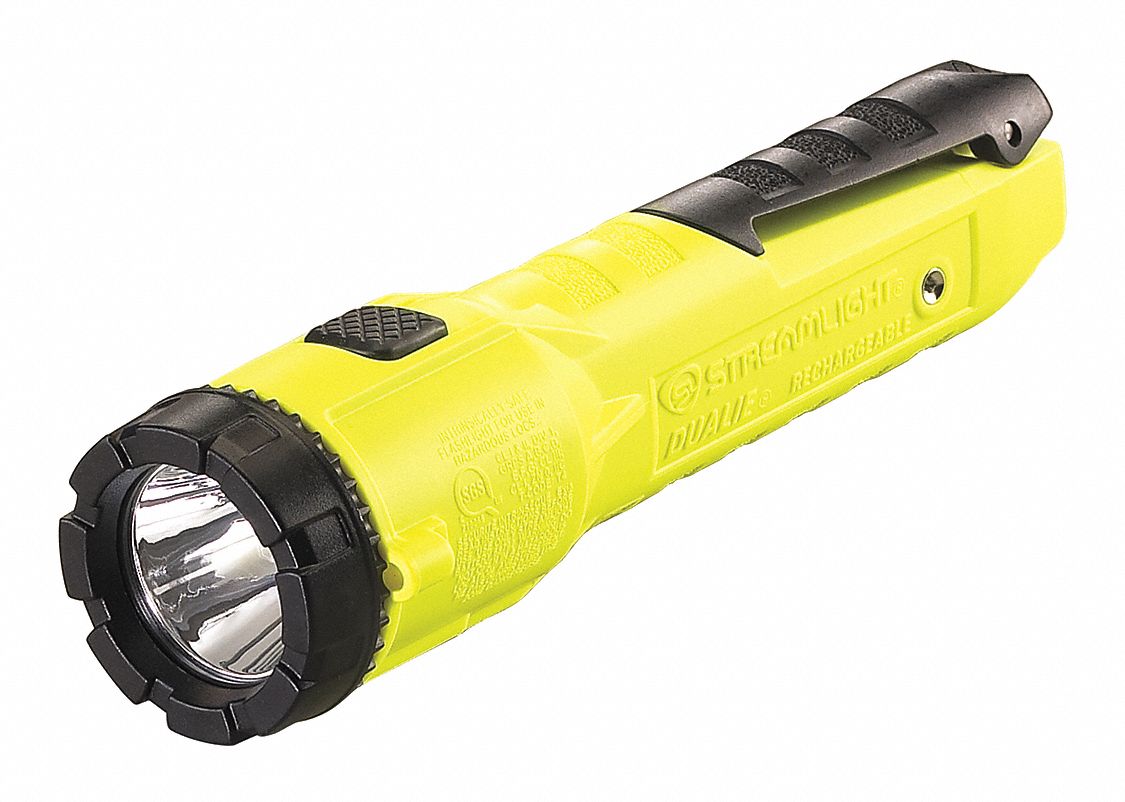 RECHARGEABLE FLASHLIGHT, 275 LUMENS, YELLOW, CLIP, LED, IP67, LITHIUM-ION BATTERY