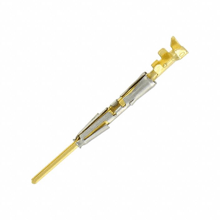 Crimp Contact: SM, #20, Male, Crimp, Gold over Gold Flash, Copper Alloy, Loose Contact
