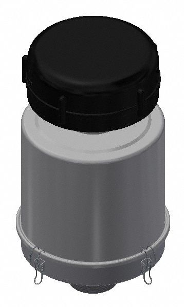 Filter Assembly: 2 micron Rating, 99% Efficiency, 11 in Outside Dia, 19 5/8 in Overall Ht