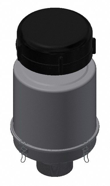 Filter Assembly: 2 micron Rating, 99% Efficiency, 11 in Outside Dia, 20 5/8 in Overall Ht