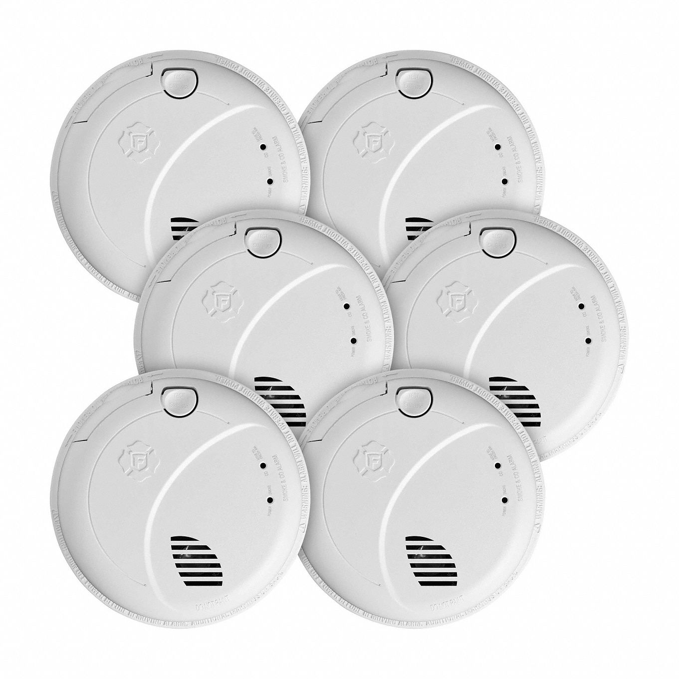 Smoke/CO Alarm: Carbon Monoxide/Smoke, Hardwired, Battery Backup, Smoke/CO Detector, Hardwired