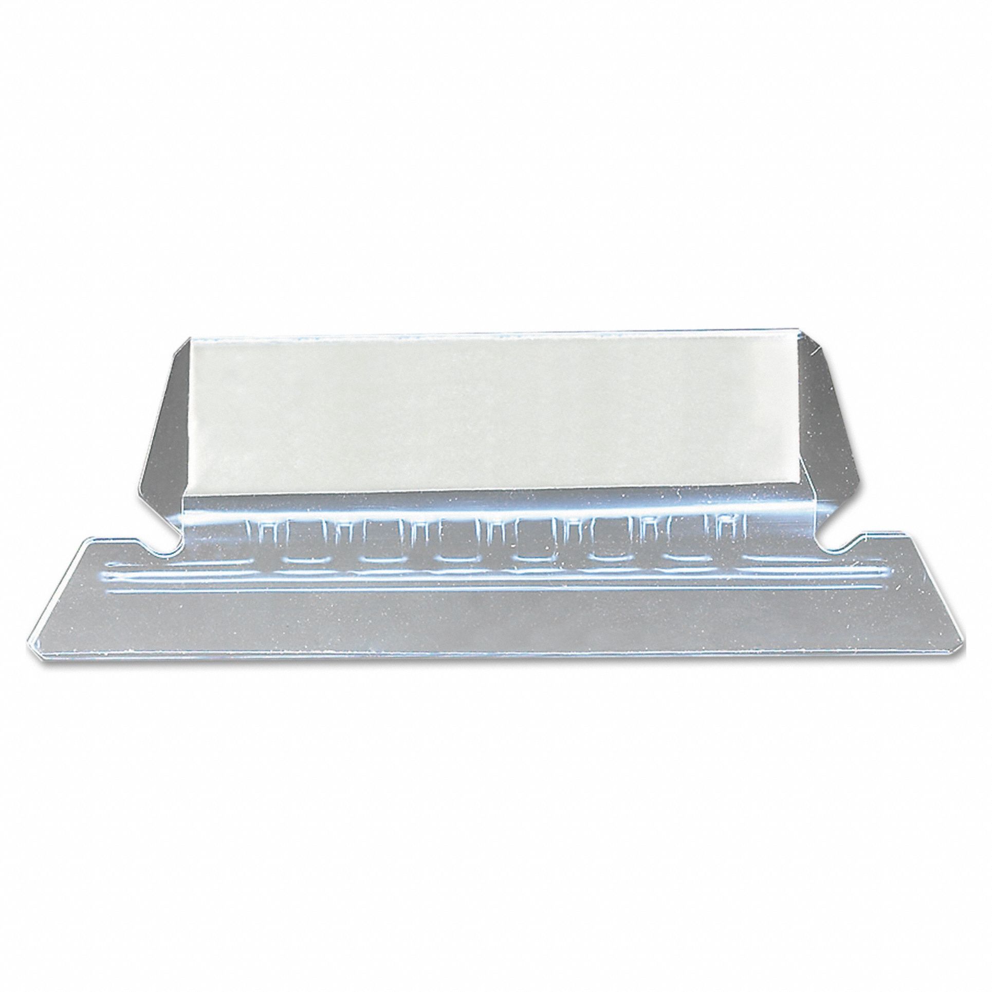 Hanging Folder Tab, 1/5 Cut, Clear, PK25
