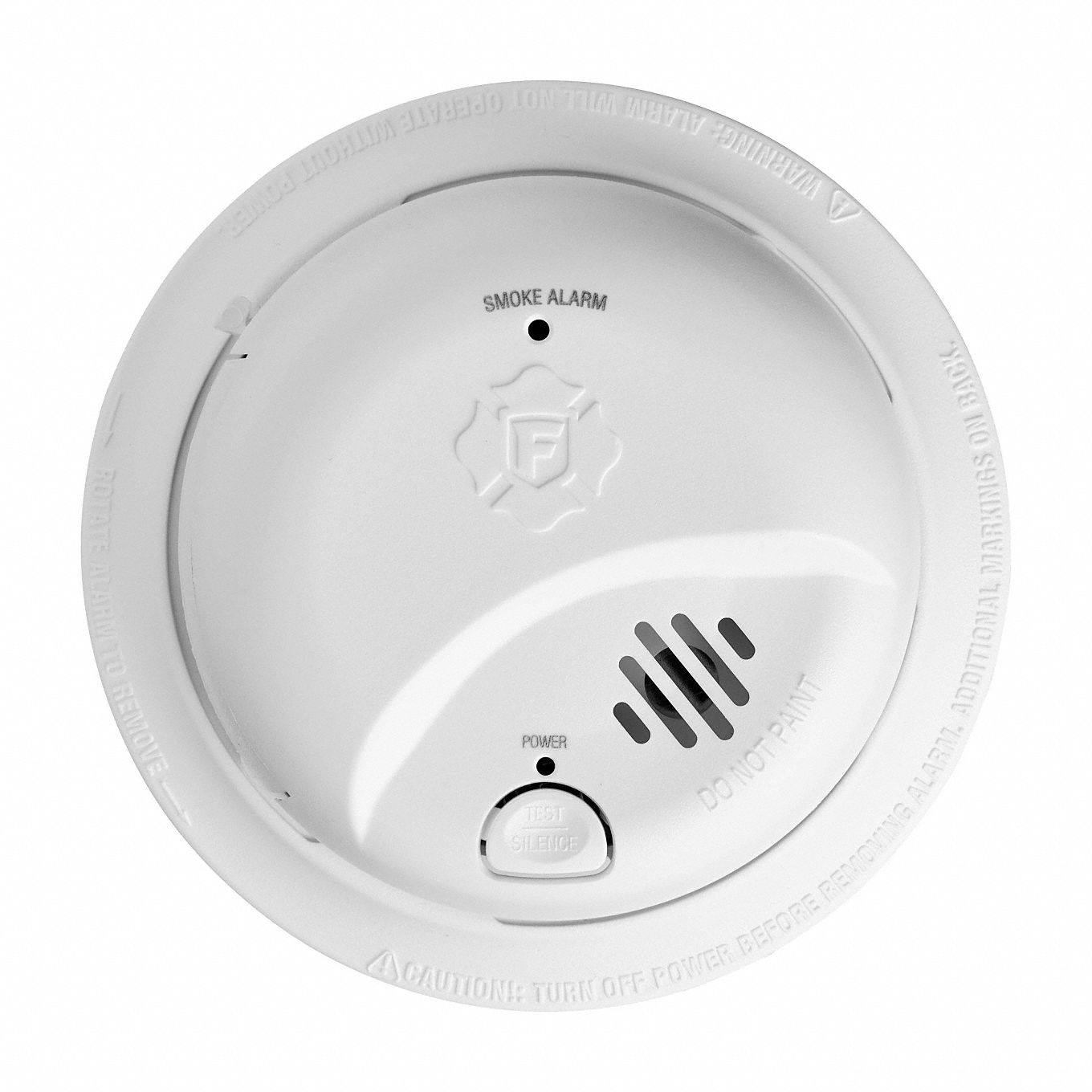 Smoke Alarm: Smoke, Removable Battery, Battery Backup, Smoke Detector, Ionization, 10 yr, Indoor