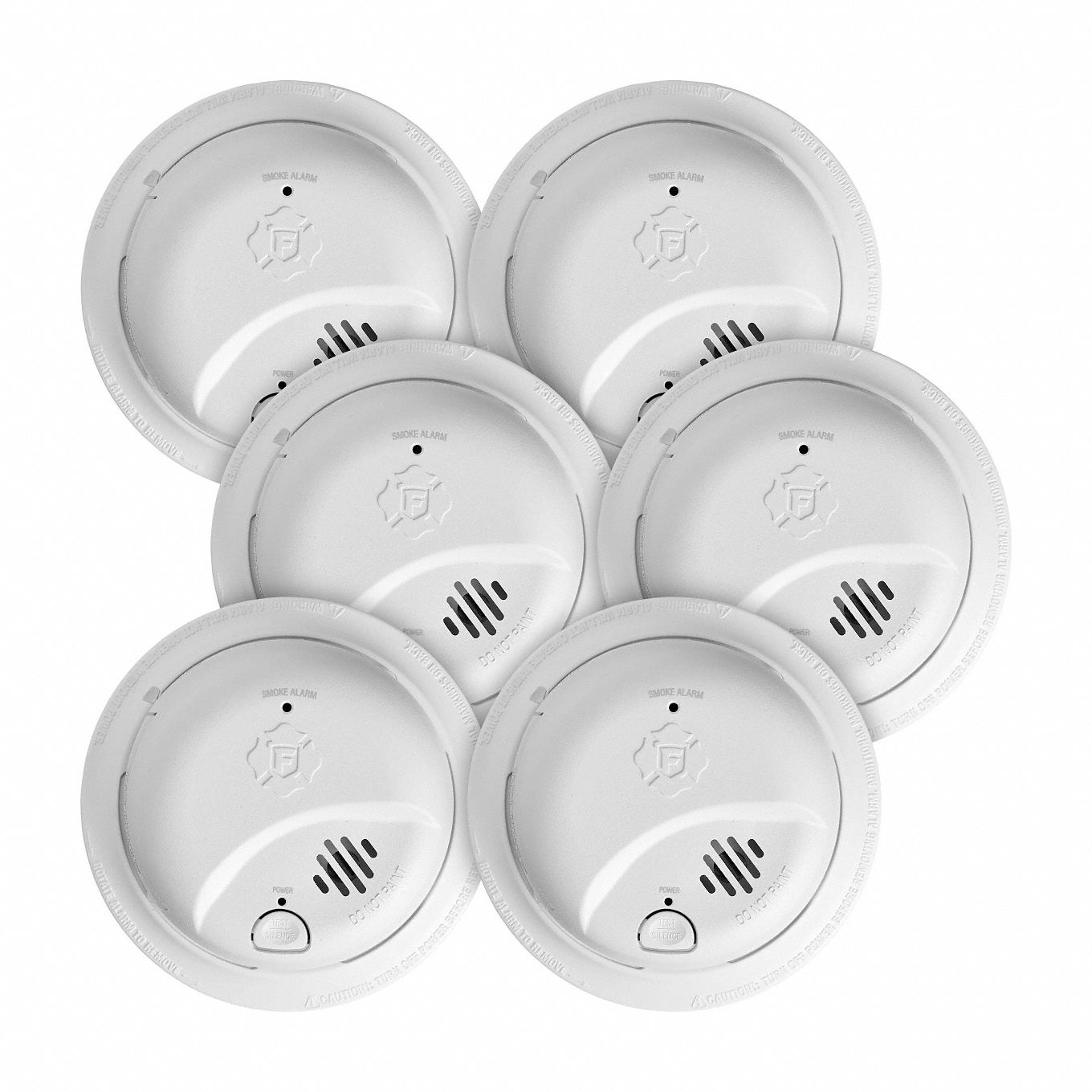 Smoke Alarm: Smoke, Hardwired, Battery Backup, Smoke Detector, Ionization, Hardwired, 10 yr