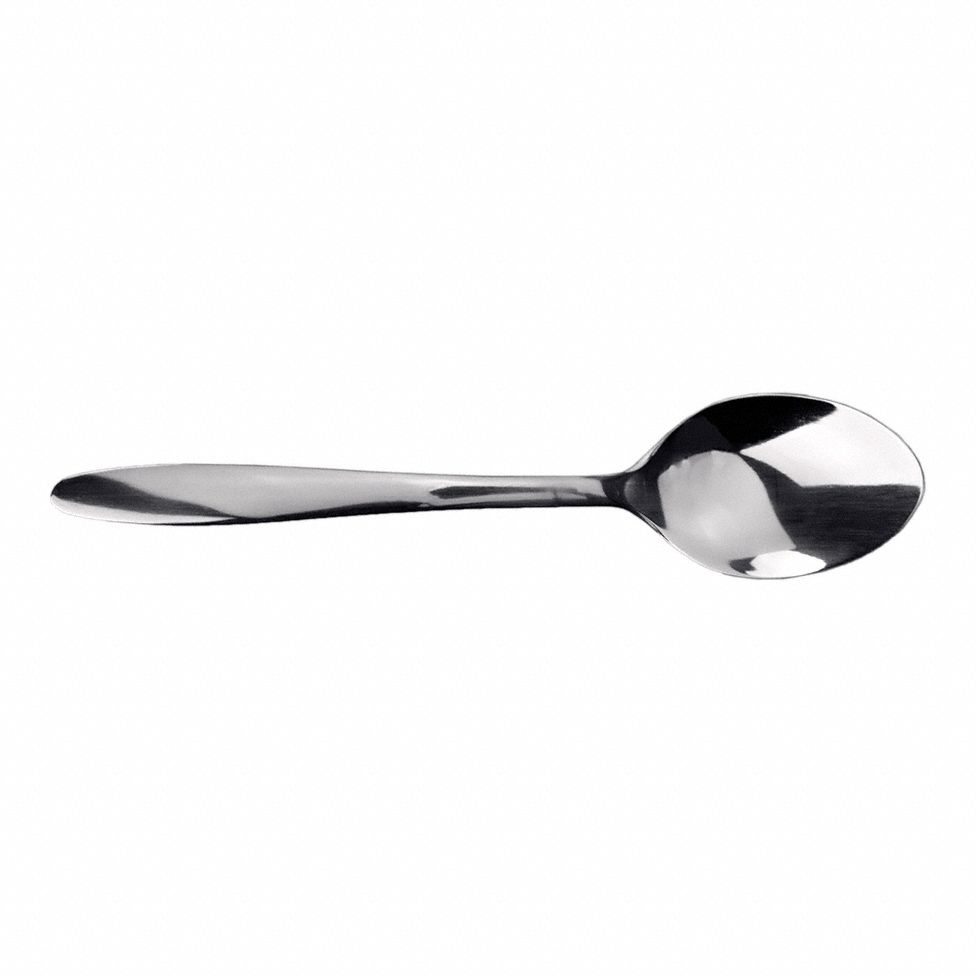Dessert Spoon: Sinclair, 18/0, Stainless Steel, 7 1/4 in Overall Lg, Silver