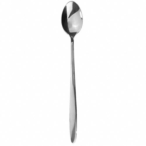 Ice Tea Spoon: Sinclair, 18/0, Stainless Steel, 7 7/8 in Overall Lg, Silver
