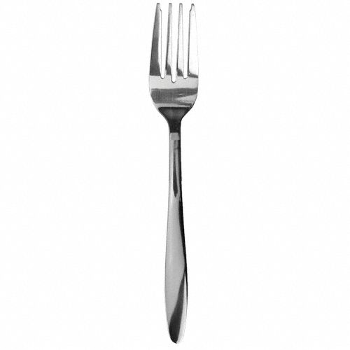 Salad Fork: Sinclair, 18/0, Stainless Steel, 6 1/8 in Overall Lg, Silver