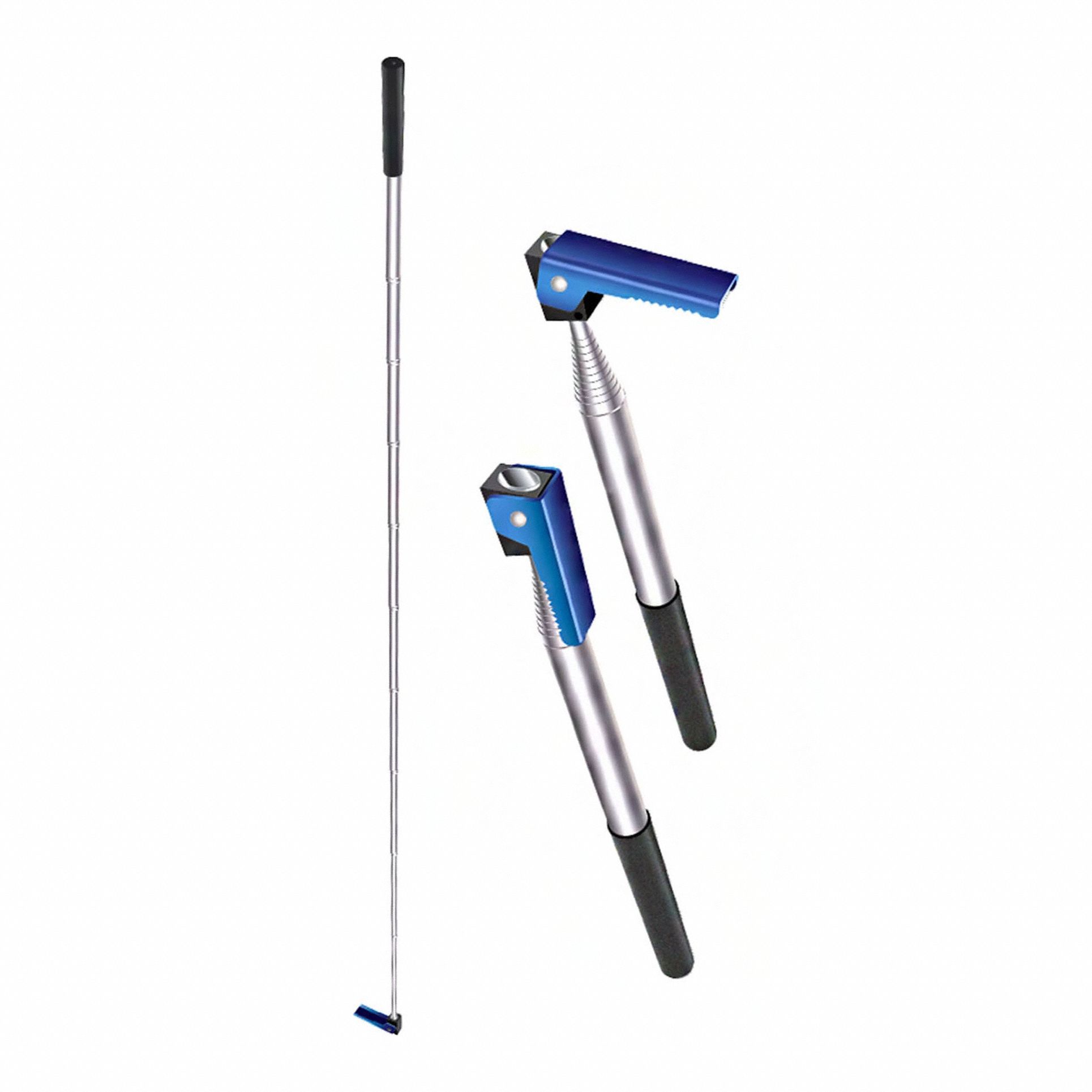 Filter Puller/Pusher: 6 in Handle Lg, 12 in to 84 in, Aluminum, Magnetic