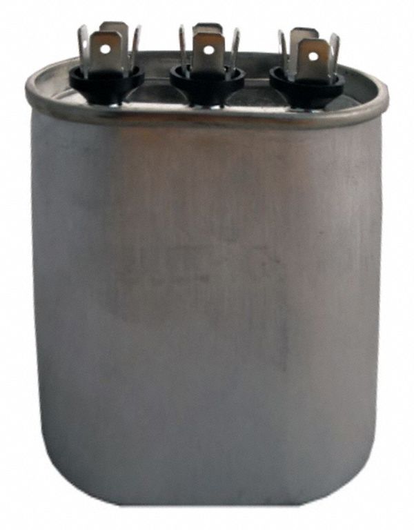 OVAL DUAL RUN CAPACITOR,METAL