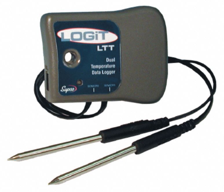 SUPCO DUAL TEMPERATURE LOGGER,PLASTIC/METAL - Nonelectrical Properties ...