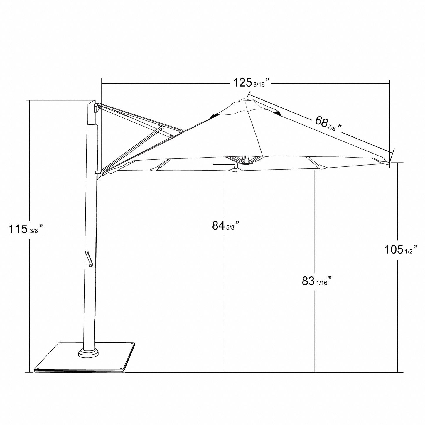 Outdoor Umbrella: Tan,