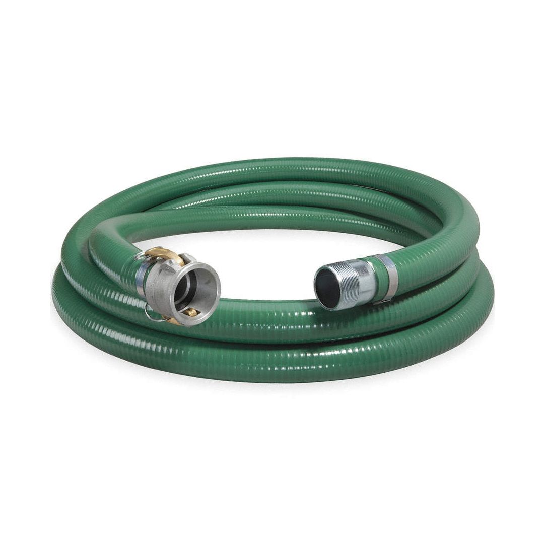 Suction and Discharge Hose: 6 in Hose Inside Dia., 45 psi, Green, 6 in x 6 in Fitting Size