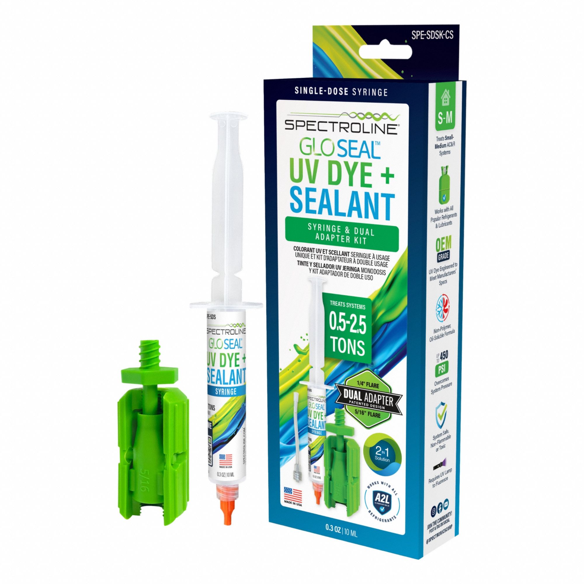 GLO Seal(TM) Refrigerant Leak Sealant