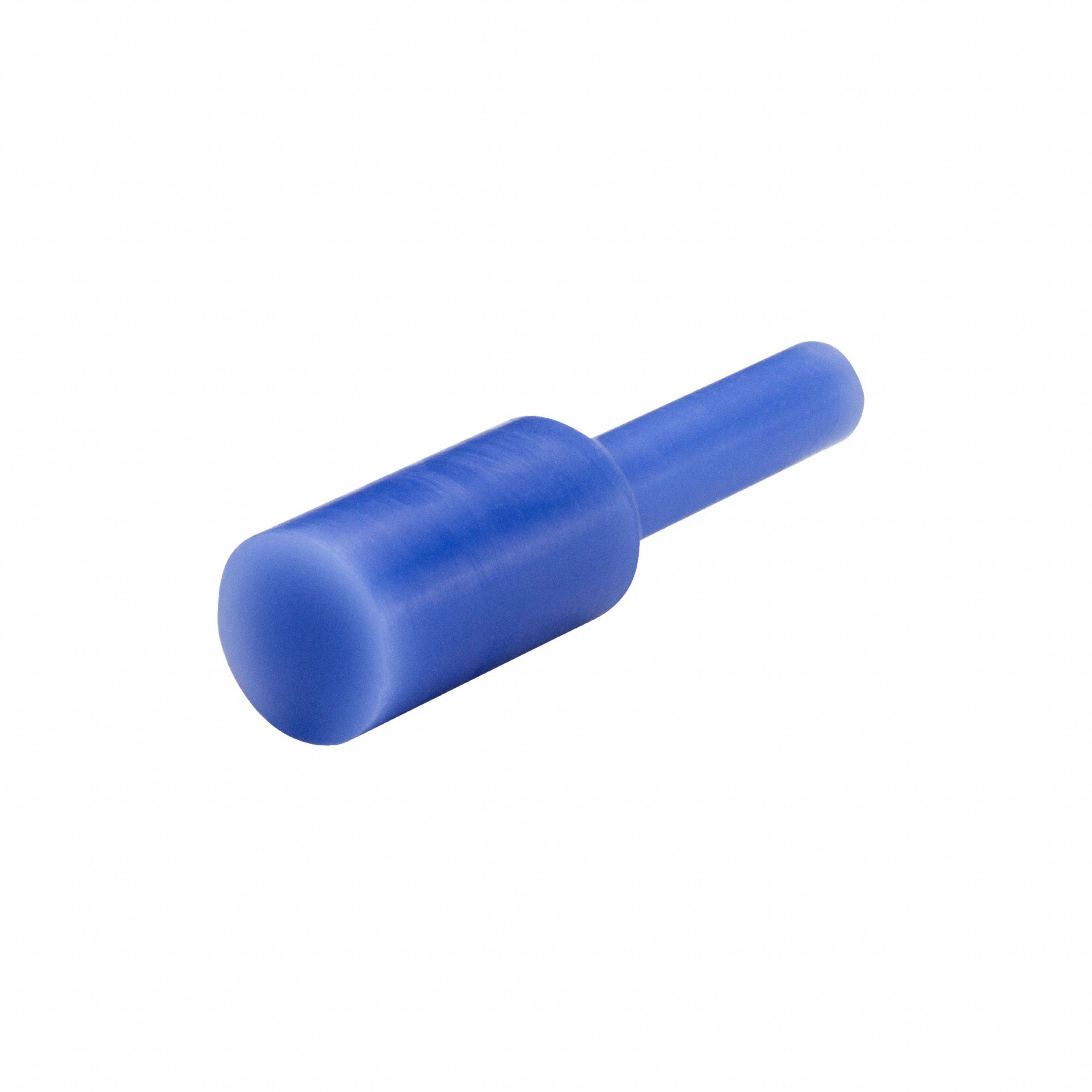 Ultrabake Silicone Pull: Silicone, For 0.09375 in Hole, Light Blue, 0.525 in Plug Lg, 100 PK