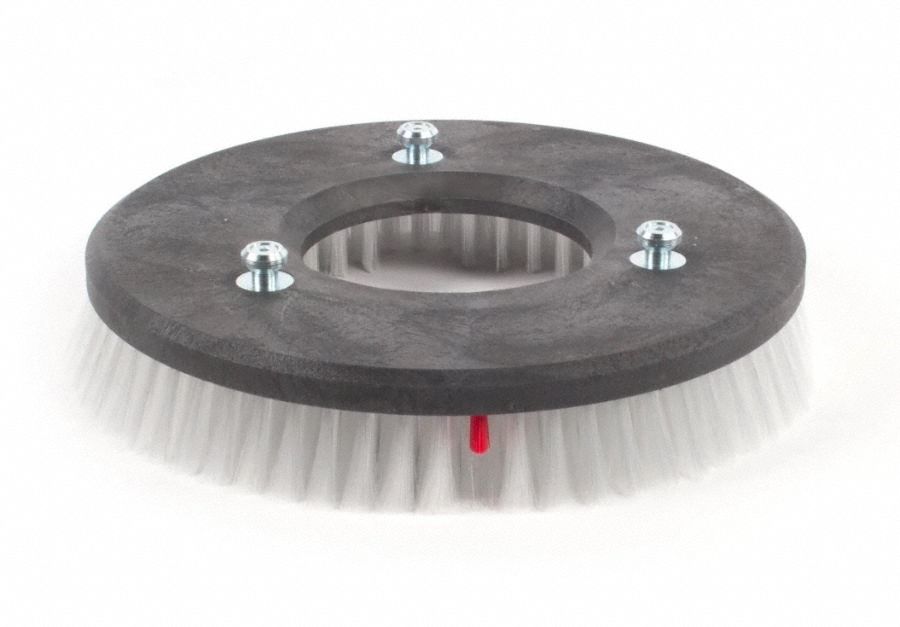 Floor Machine Brush, 13 3/4 in Dia, White