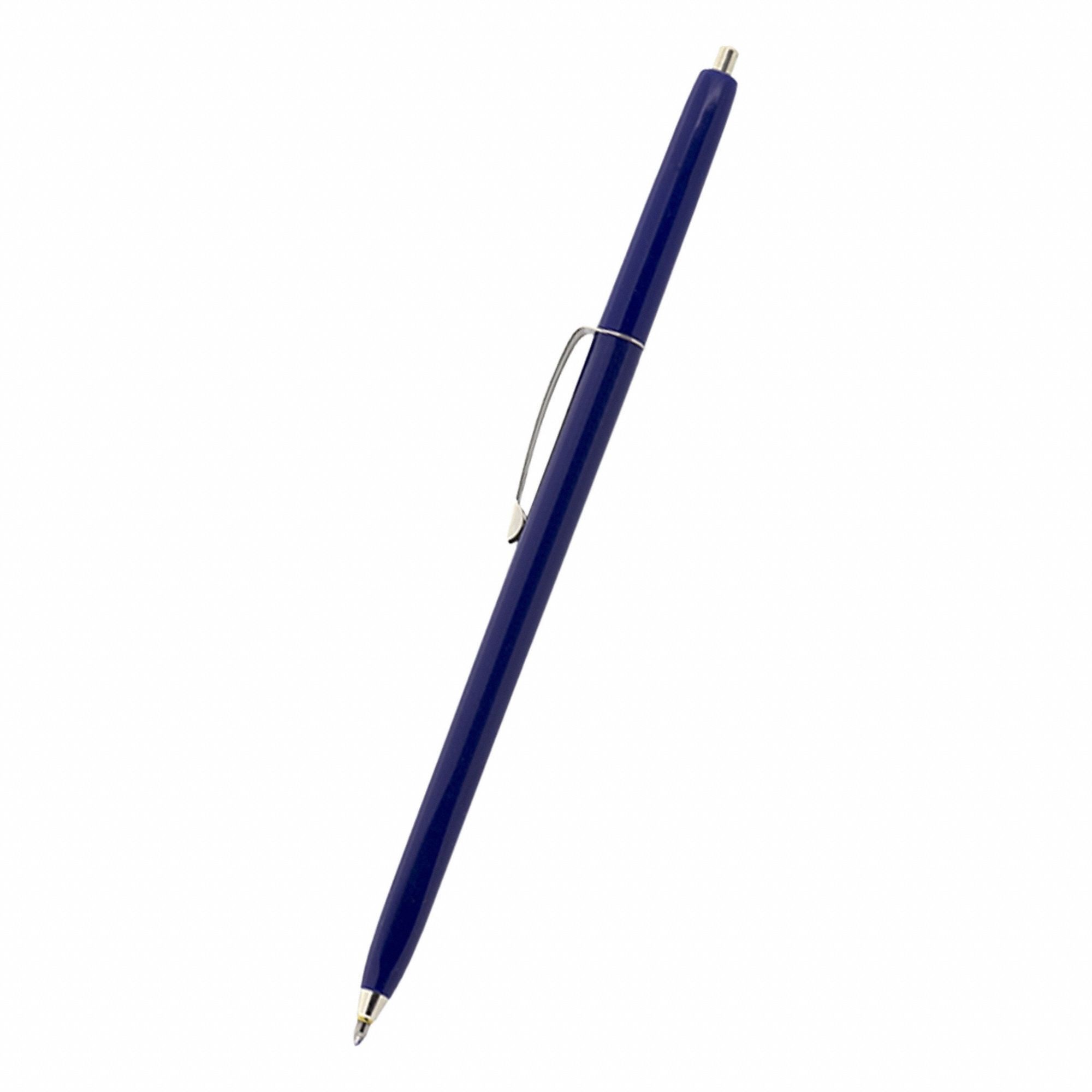 Pen: Blue, Pressurized Stick Pen, 1.1 mm, No Cap, Bold, Blue, Plastic, Washable