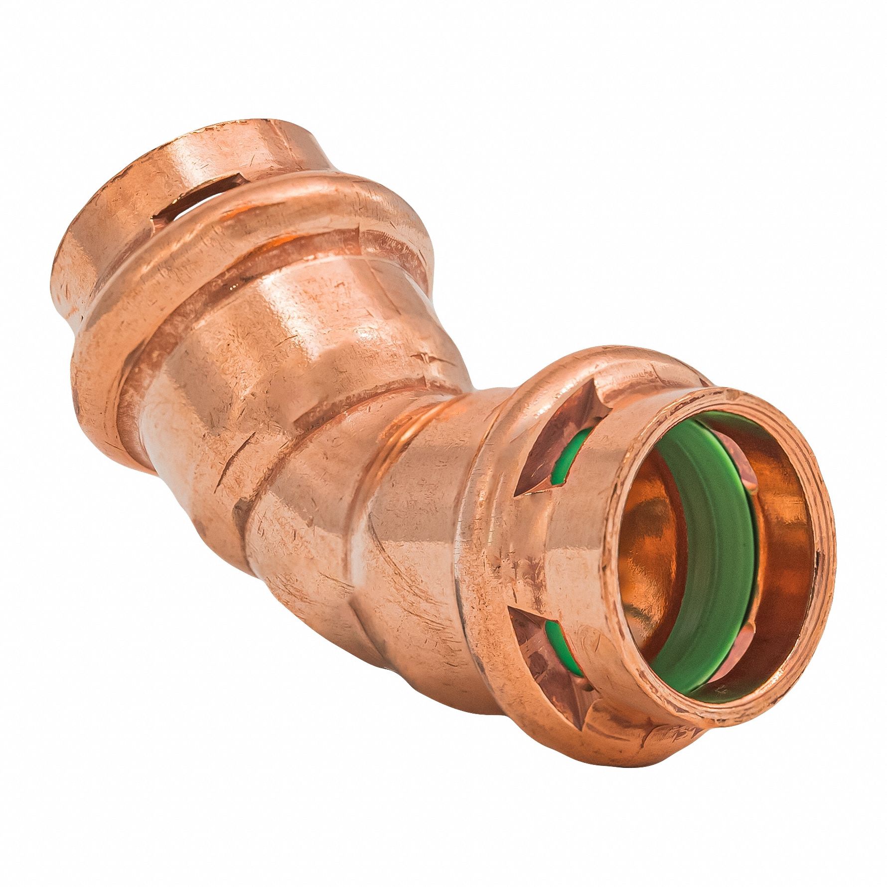 Press Copper 45-Degree Elbow: 1/2 in CTS x 1/2 in CTS size, Copper