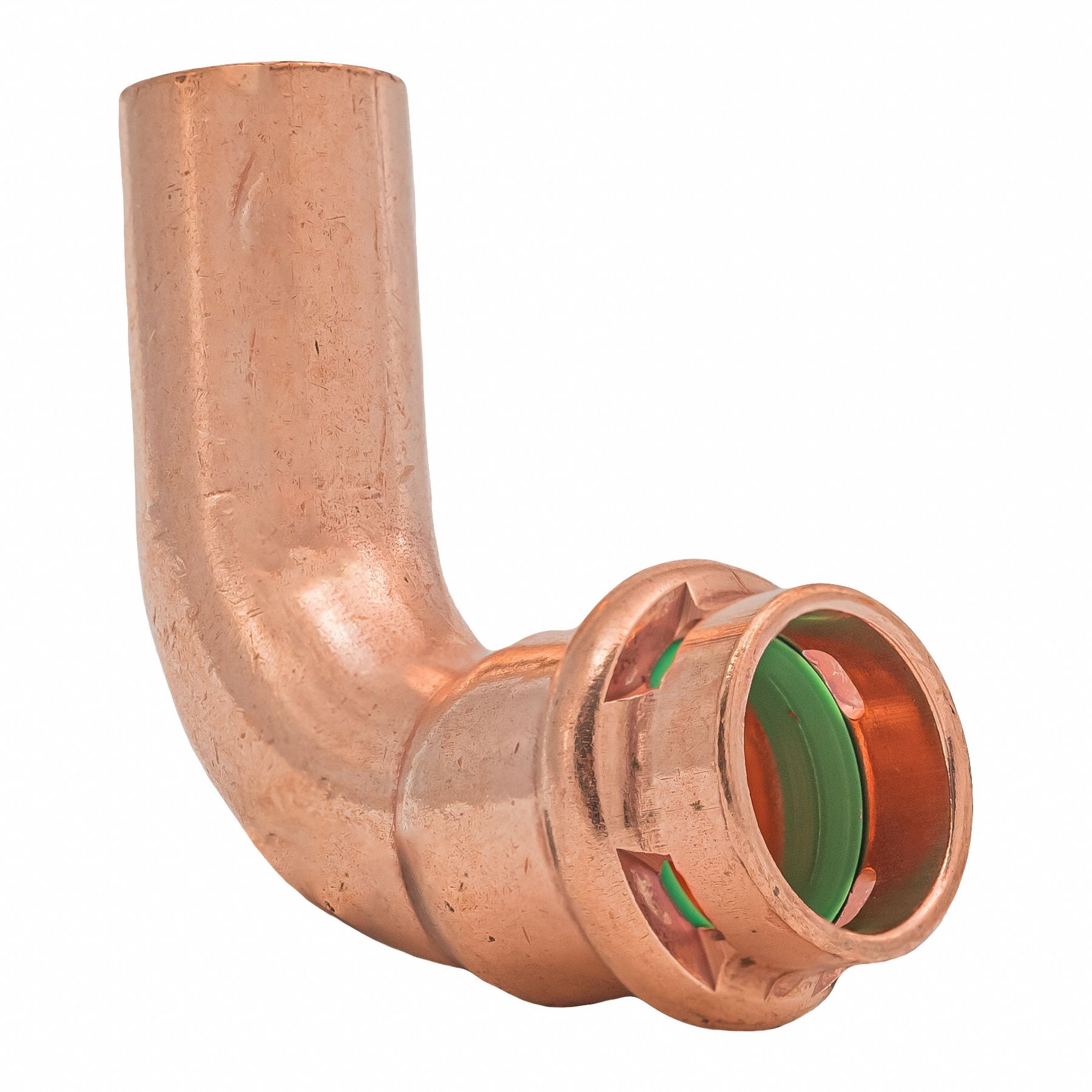 Press Copper 90-Degree Elbow: 1/2 in CTS x 1/2 in CTS size, FTG x Press-fit