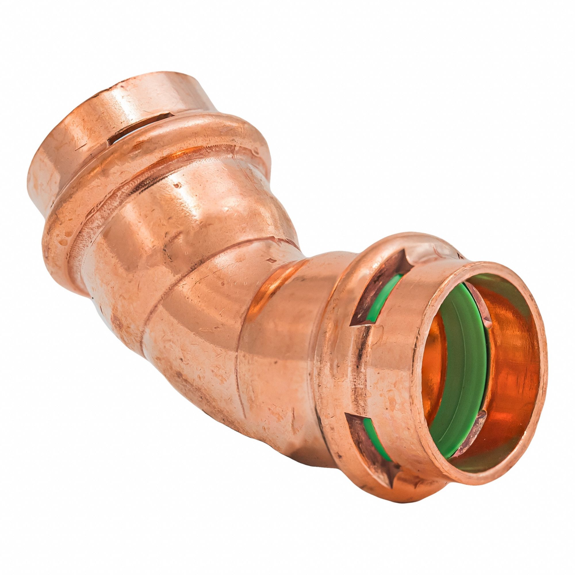 Press Copper 45-Degree Elbow: 3/4 in CTS x 3/4 in CTS size, Copper