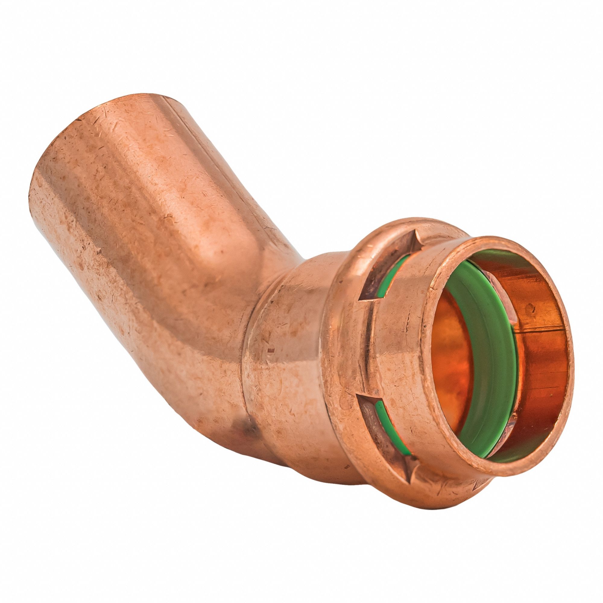 Press Copper 45-Degree Elbow: 3/4 in CTS x 3/4 in CTS size, FTG x Press-fit