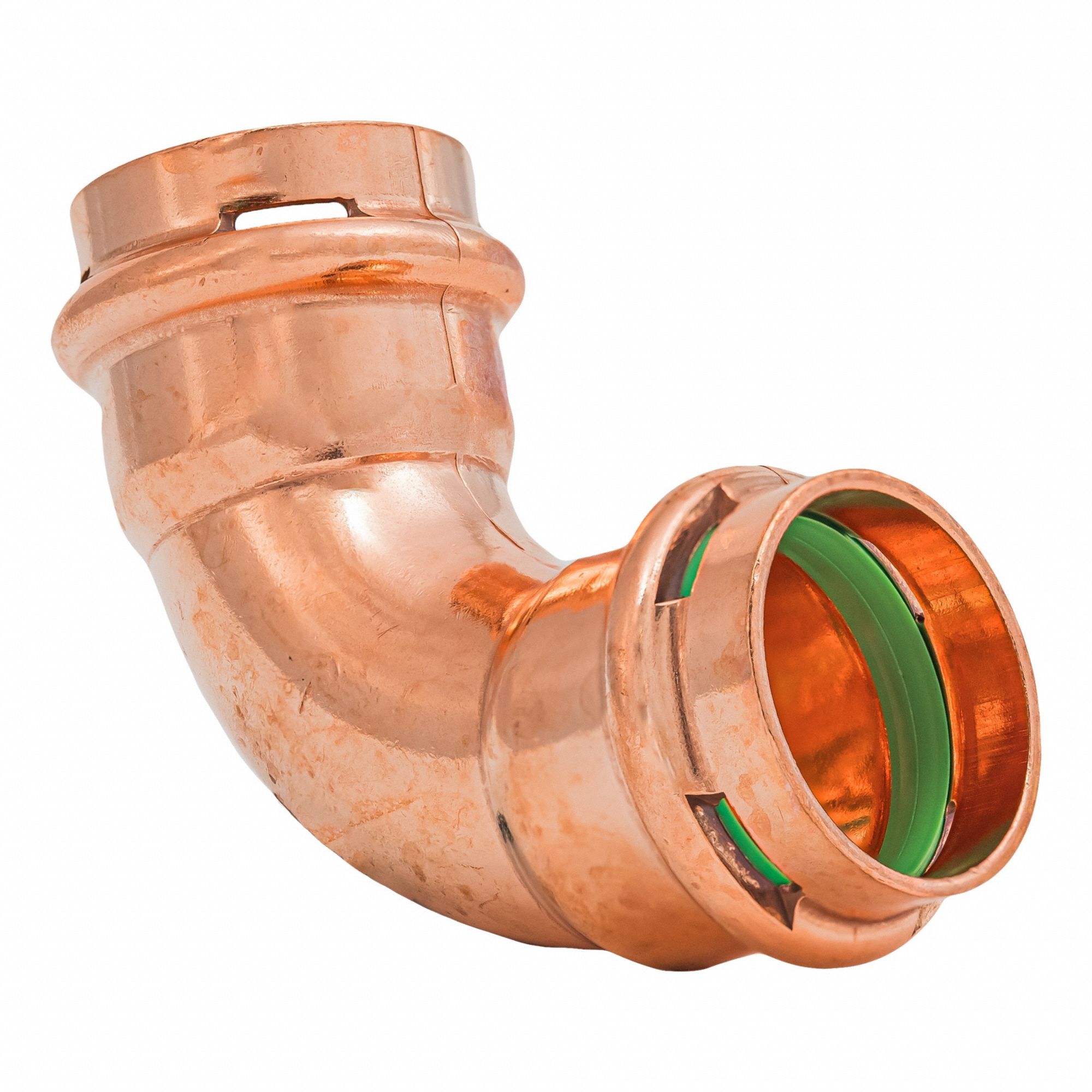 Press Copper 90-Degree Elbow: 1 in CTS x 1 in CTS size, Press-fit x Press-fit