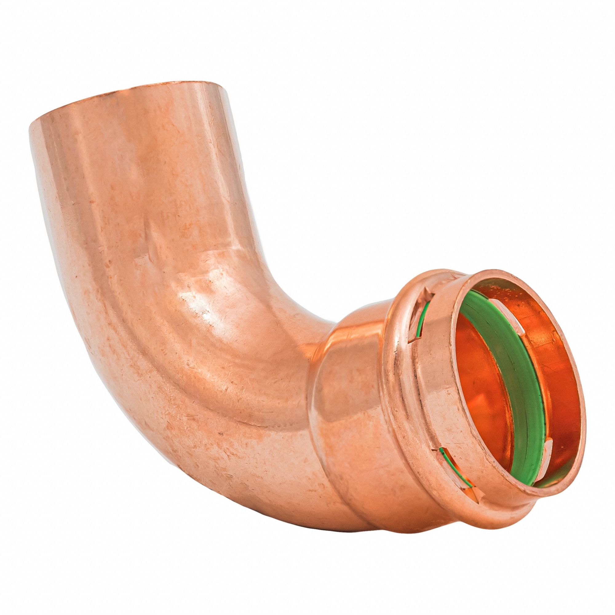 Press Copper 90-Degree Elbow: 1 1/4 in CTS x 1 1/4 in CTS size, Copper