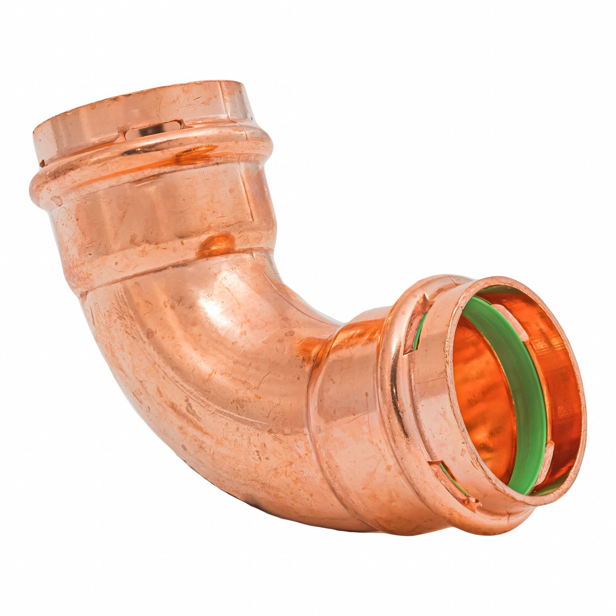 Press Copper 90-Degree Elbow: 1 1/4 in CTS x 1 1/4 in CTS size, Copper