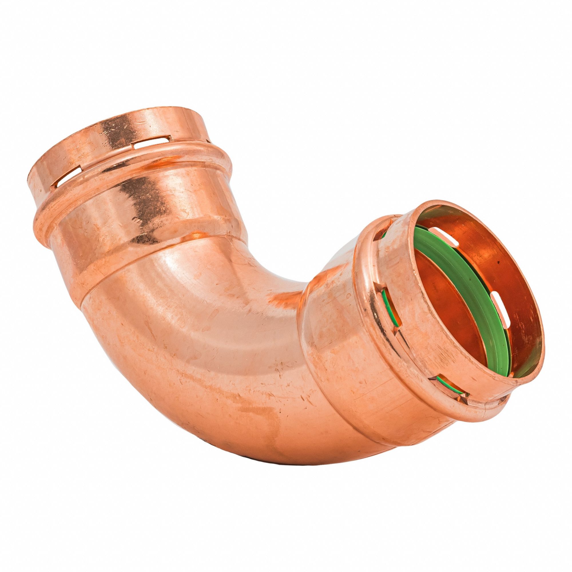 Press Copper 90-Degree Elbow: 2 in CTS x 2 in CTS size, Press-fit x Press-fit