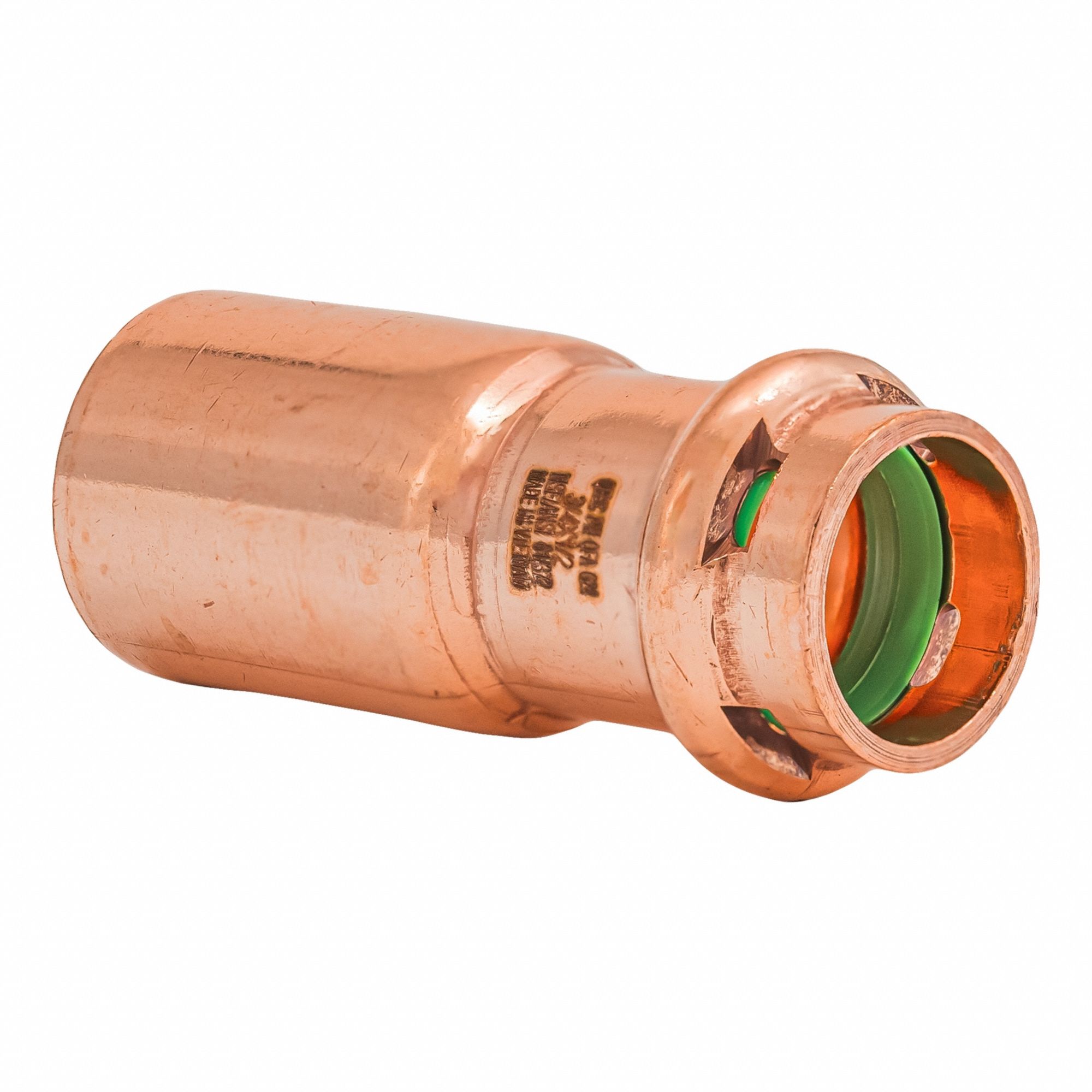 Press Copper Reducer: 3/4 in CTS x 1 in CTS size, FTG x Press-fit, Copper