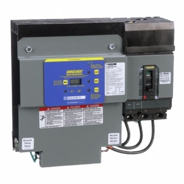 SURGE PROTECTION DEVICE, THREE PHASE, 277/480V AC WYE, 3 POLES, 4 + GROUND WIRES, 320 V AC