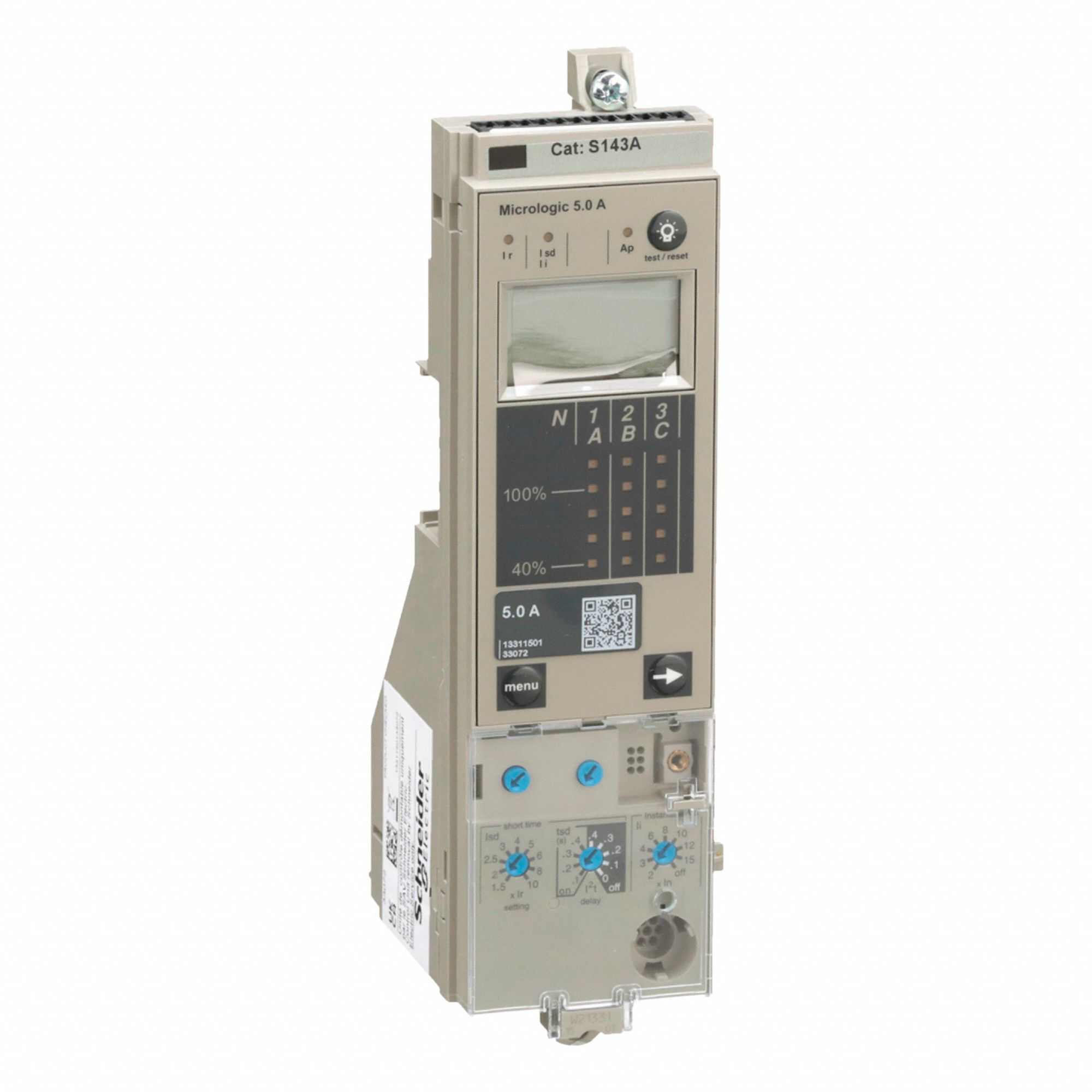 SQUARE D MICROLOGIC TRIP UNIT,5 A - 1001823 - SQDS143A | S143A ...