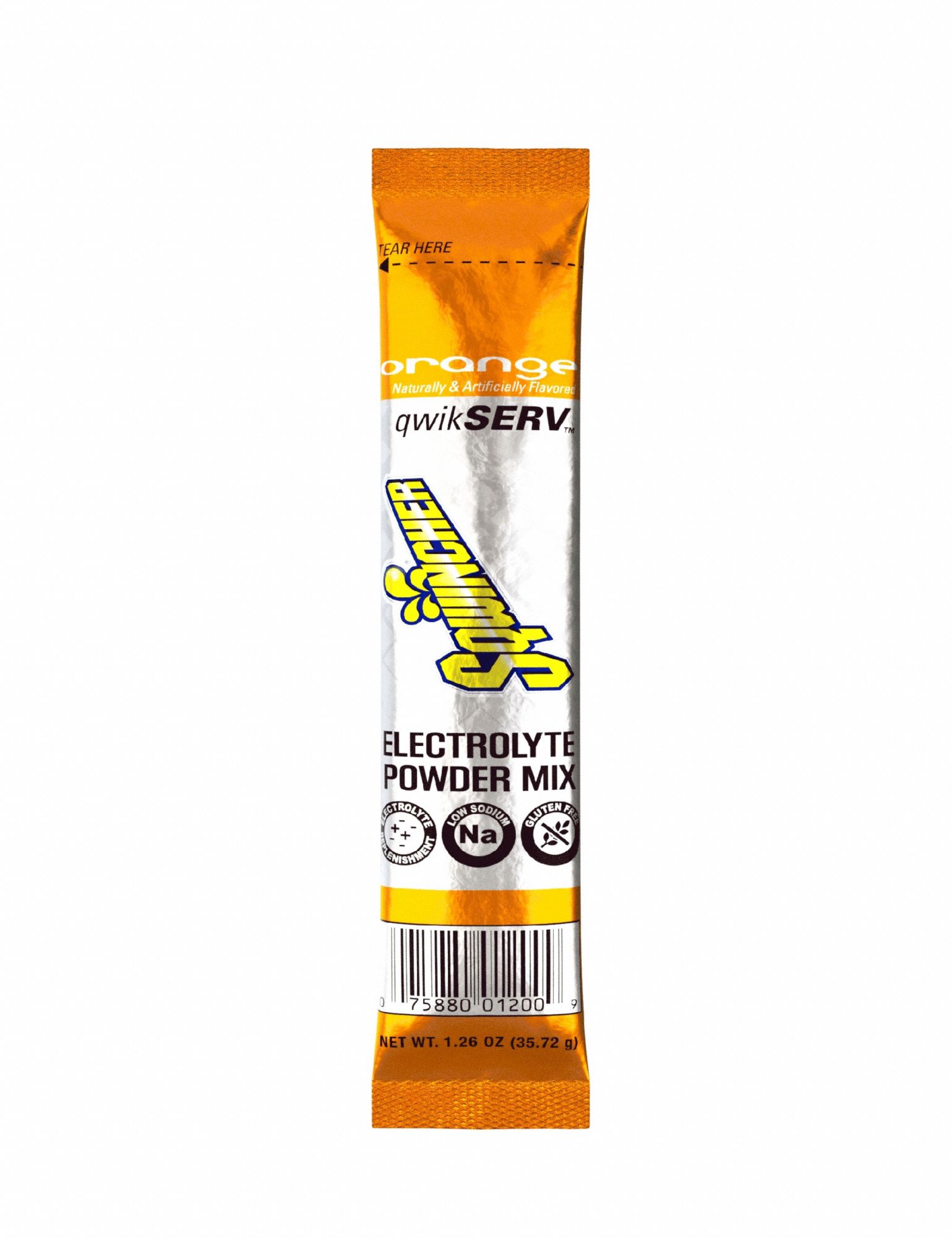 Electrolyte Replenishment: Orange, Single-Serve, 1.3 oz Concentrate Per Pack, 100 PK
