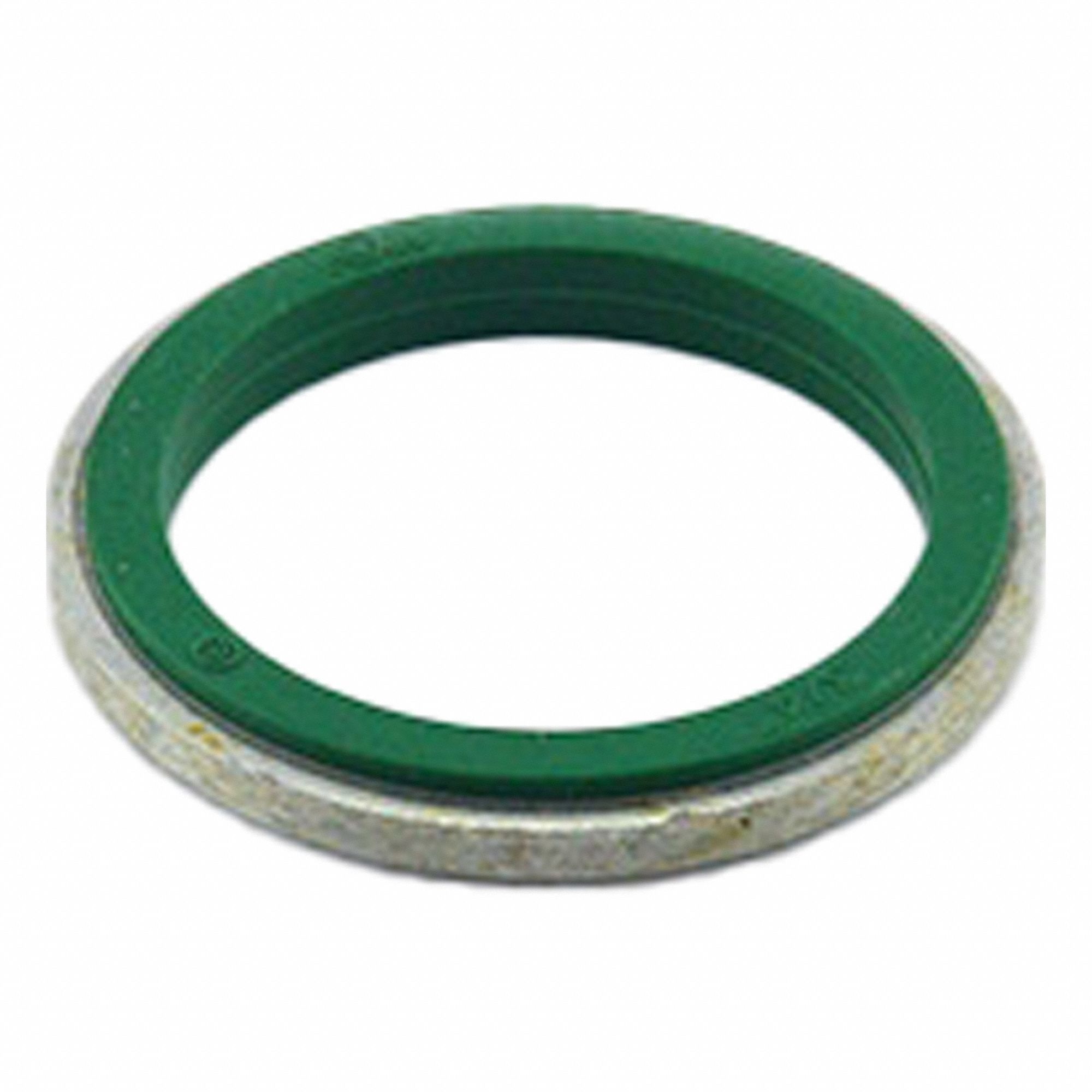 Sealing Ring: 3/4 in For Conduit Size, PVC/Steel, Green