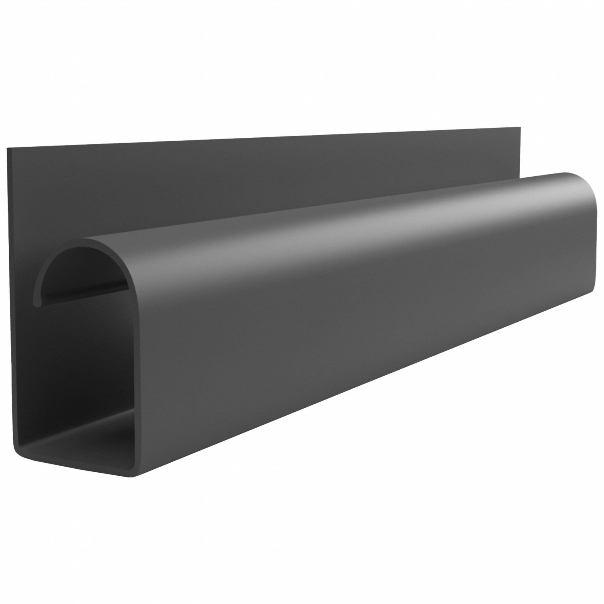 Raceway: Black, 36 in Lg, 1 1/8 in Wd, 2 1/4 in Ht, Adhesive Mounting