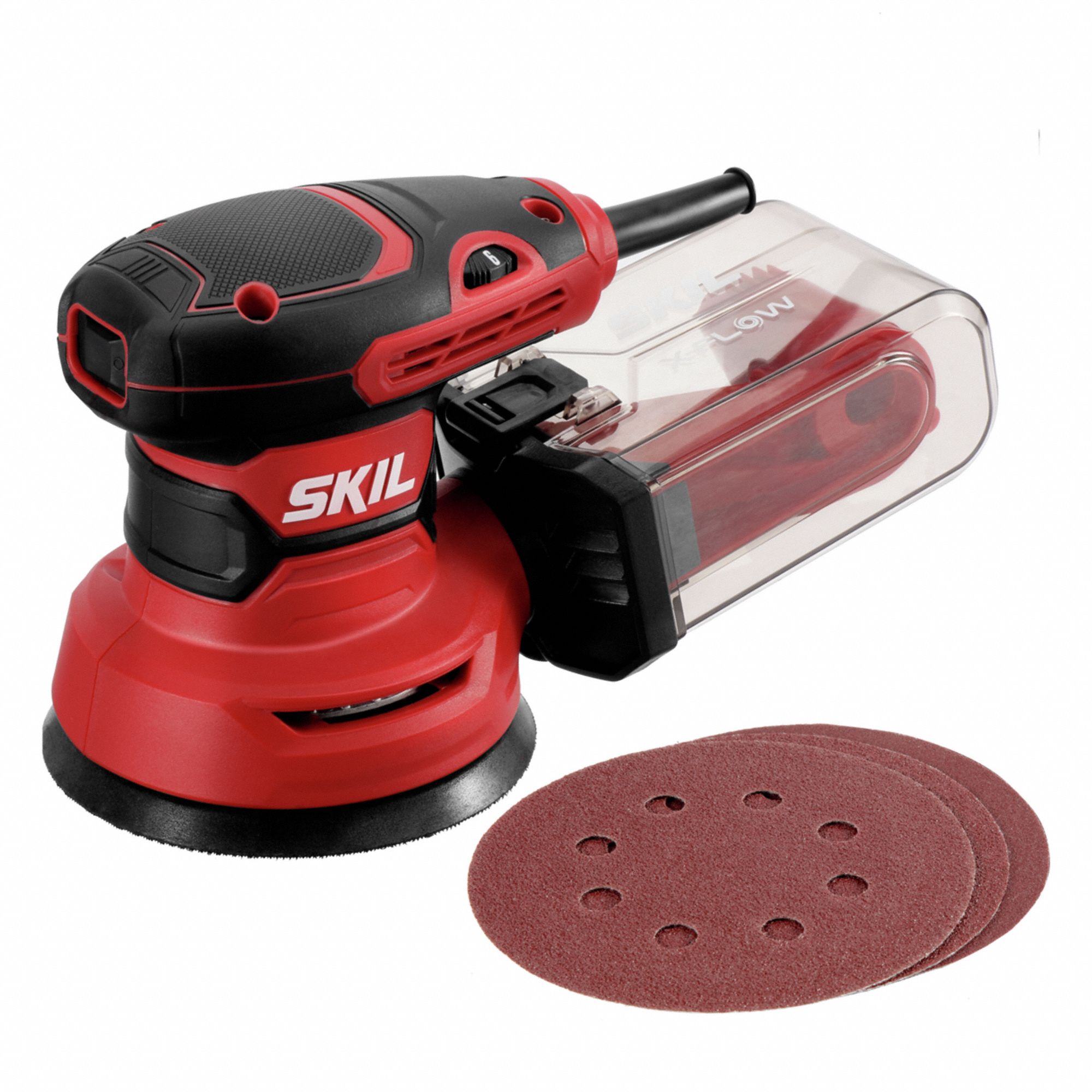 Random Orbital Sander, 5", 2.8 A, 3.44 lb