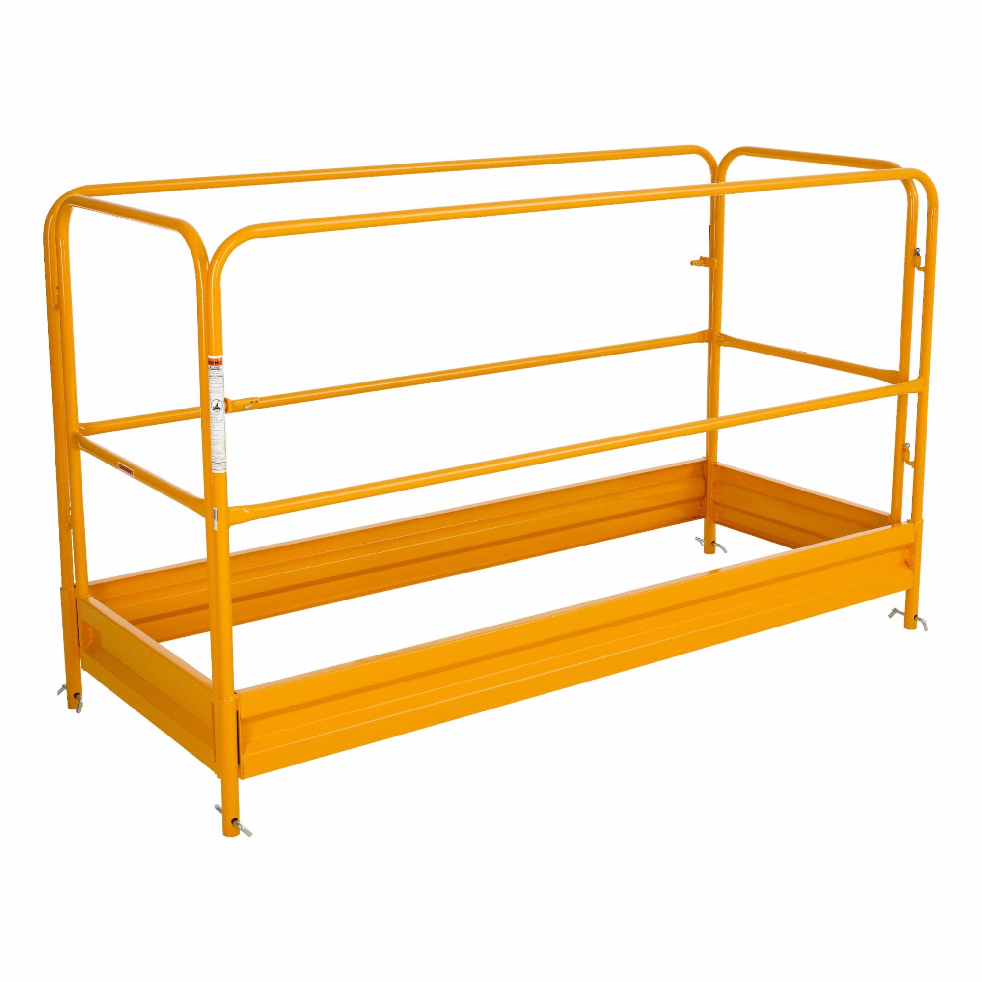 Ladder Accessory: Guardrail and Toeboard Kit, Steel, Guardrail & Toe Board Kits