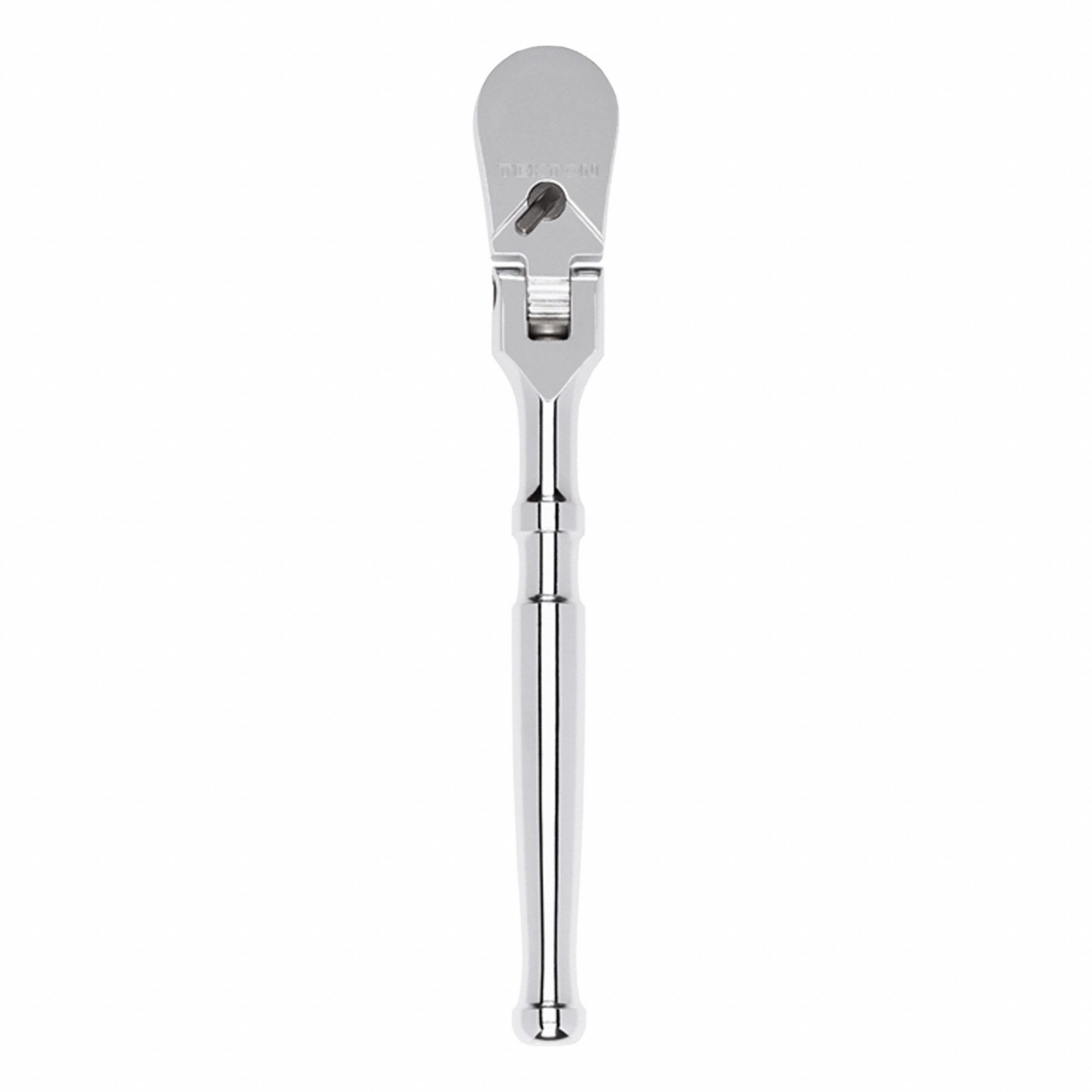Hand Ratchet: Pear, Reversible, 6 in Overall Lg, Polished, 4° Min Arc Swing, Std Lg