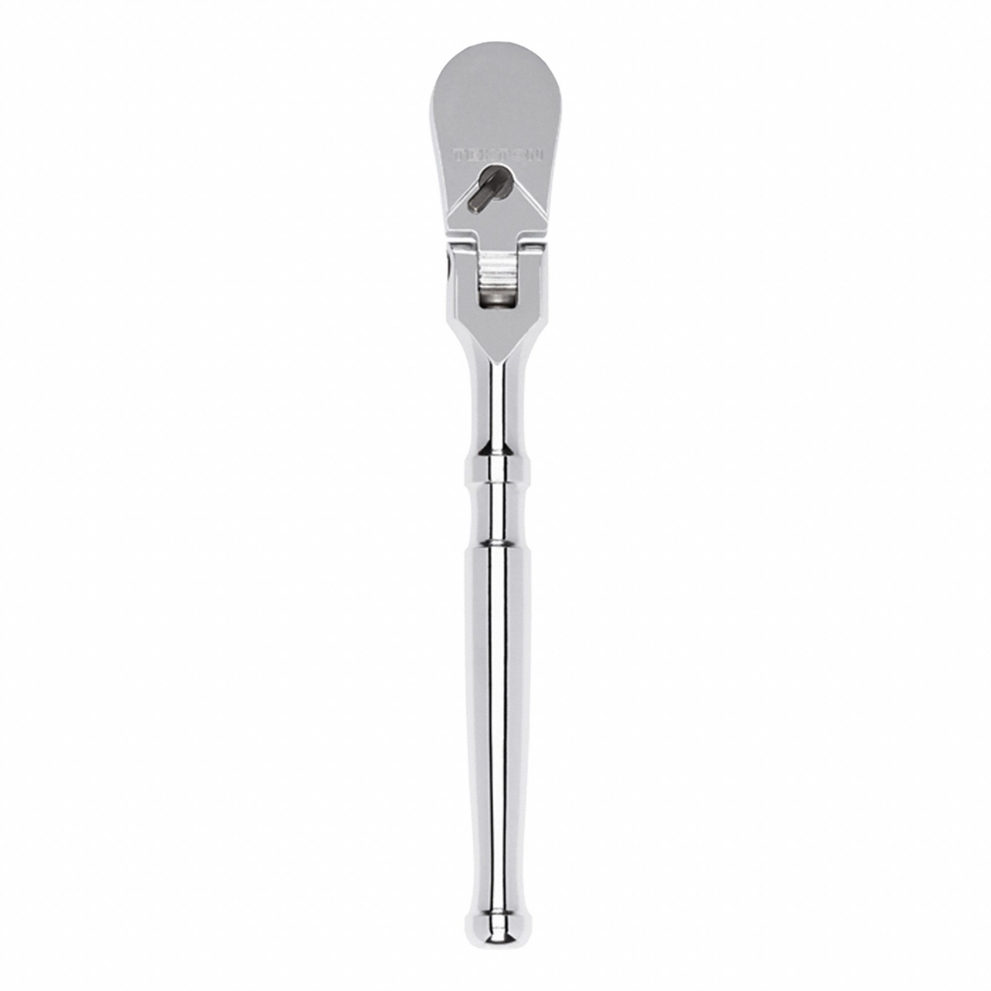 Hand Ratchet: Pear, Reversible, 6 in Overall Lg, Polished, 4° Min Arc Swing, Std Lg