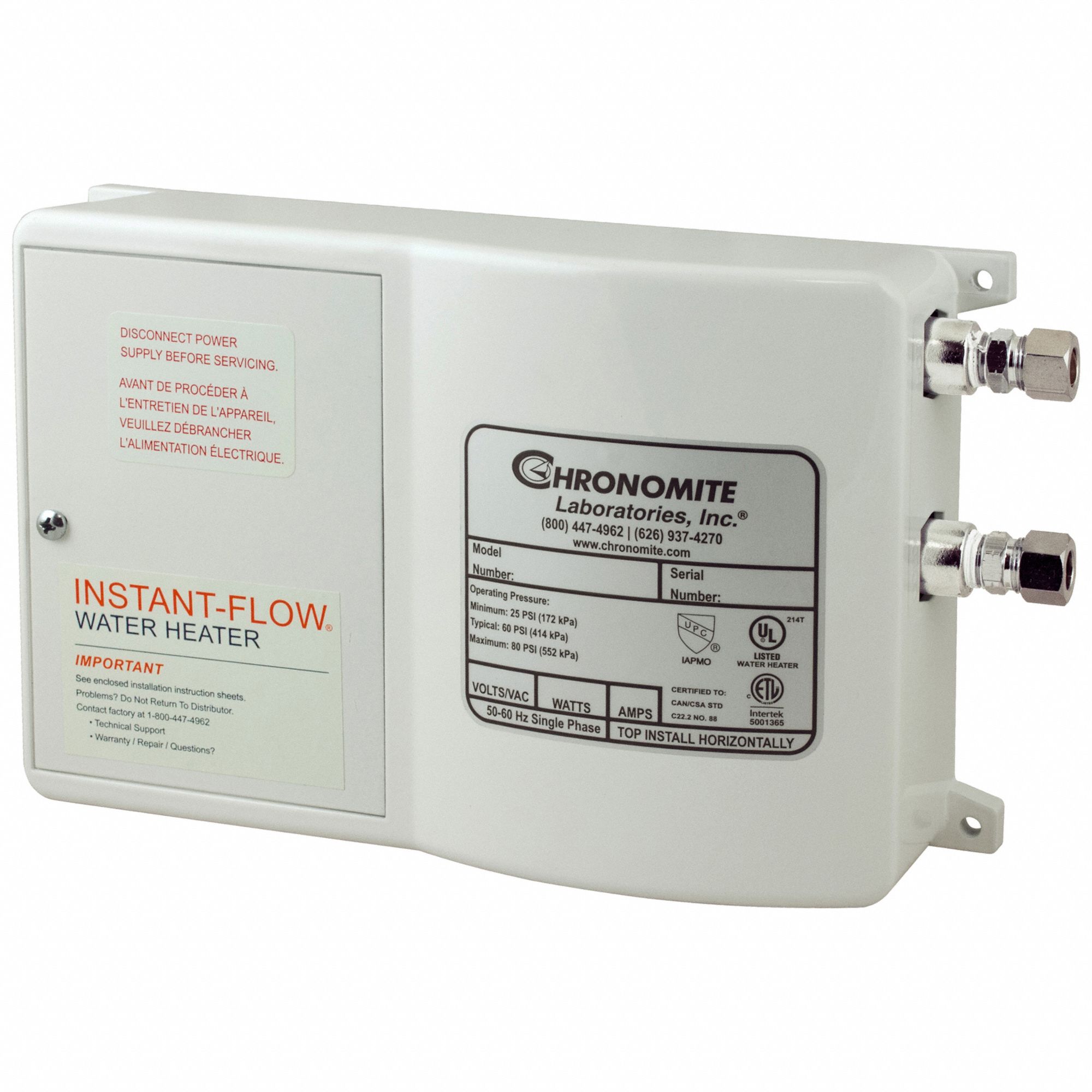 CHRONOMITE LABS SR-15L/277 HTR-I Electric Tankless Water Heater277V