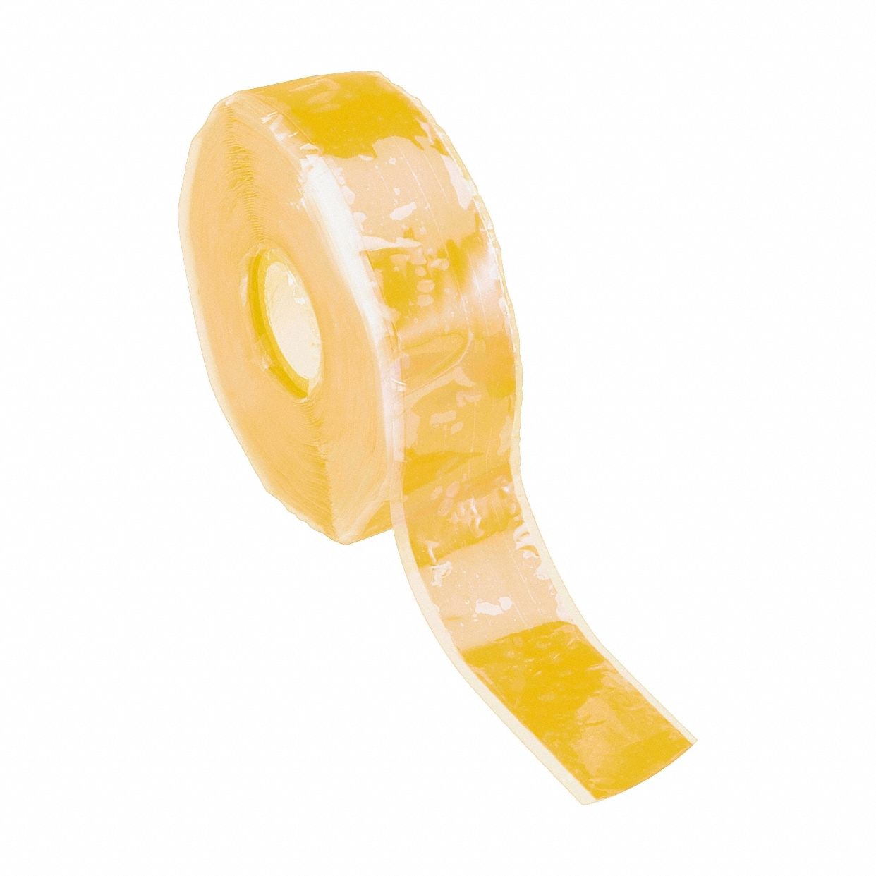 Self-Fusing Tape: 2 in Wd, 12 yd Lg, 20 mil Thick, Silicone Rubber, Silicone, Yellow