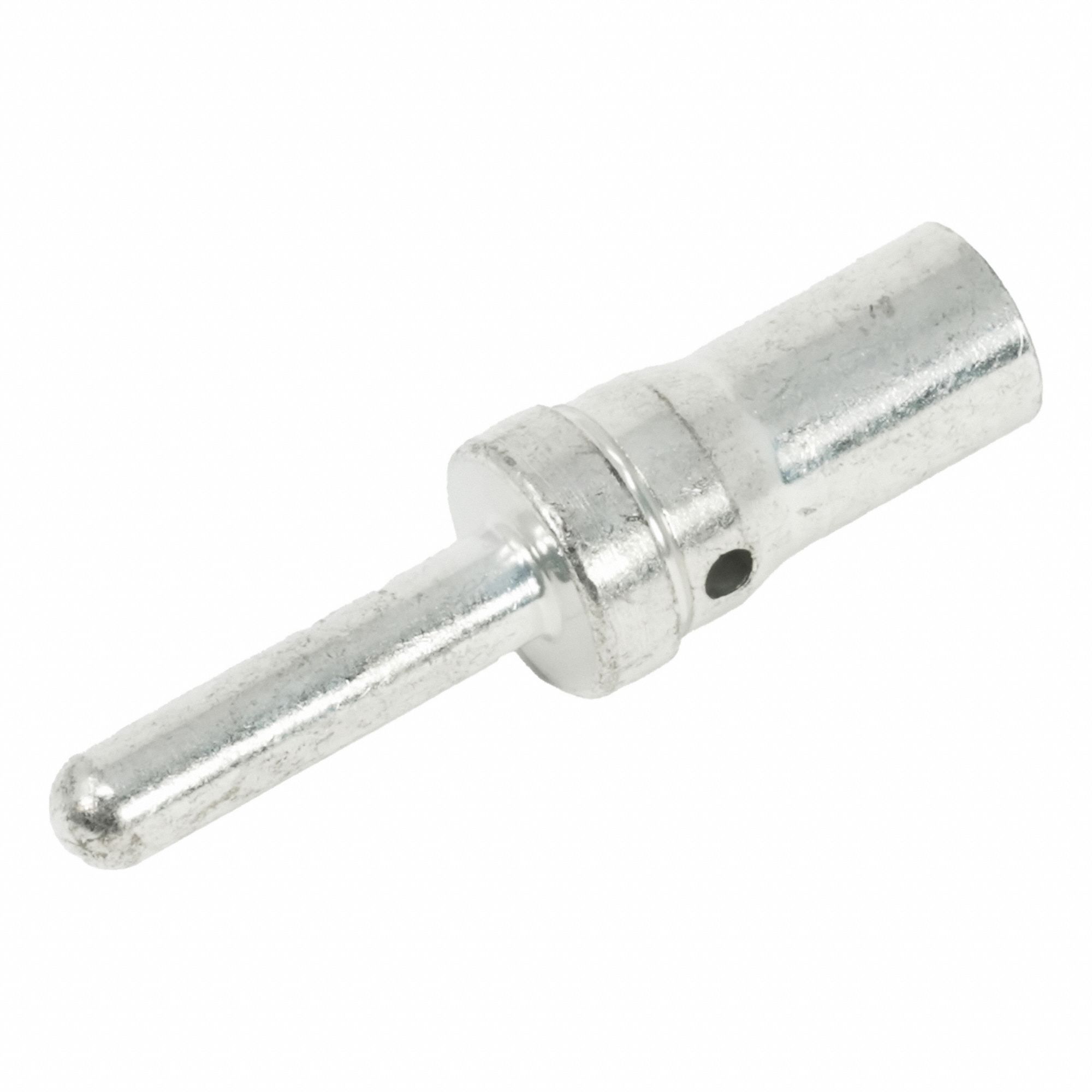 VE Crimp Contact: Power Sure-Seal, Male, 10 AWG, Crimp, Silver, Copper Alloy, 85 A Current Rating