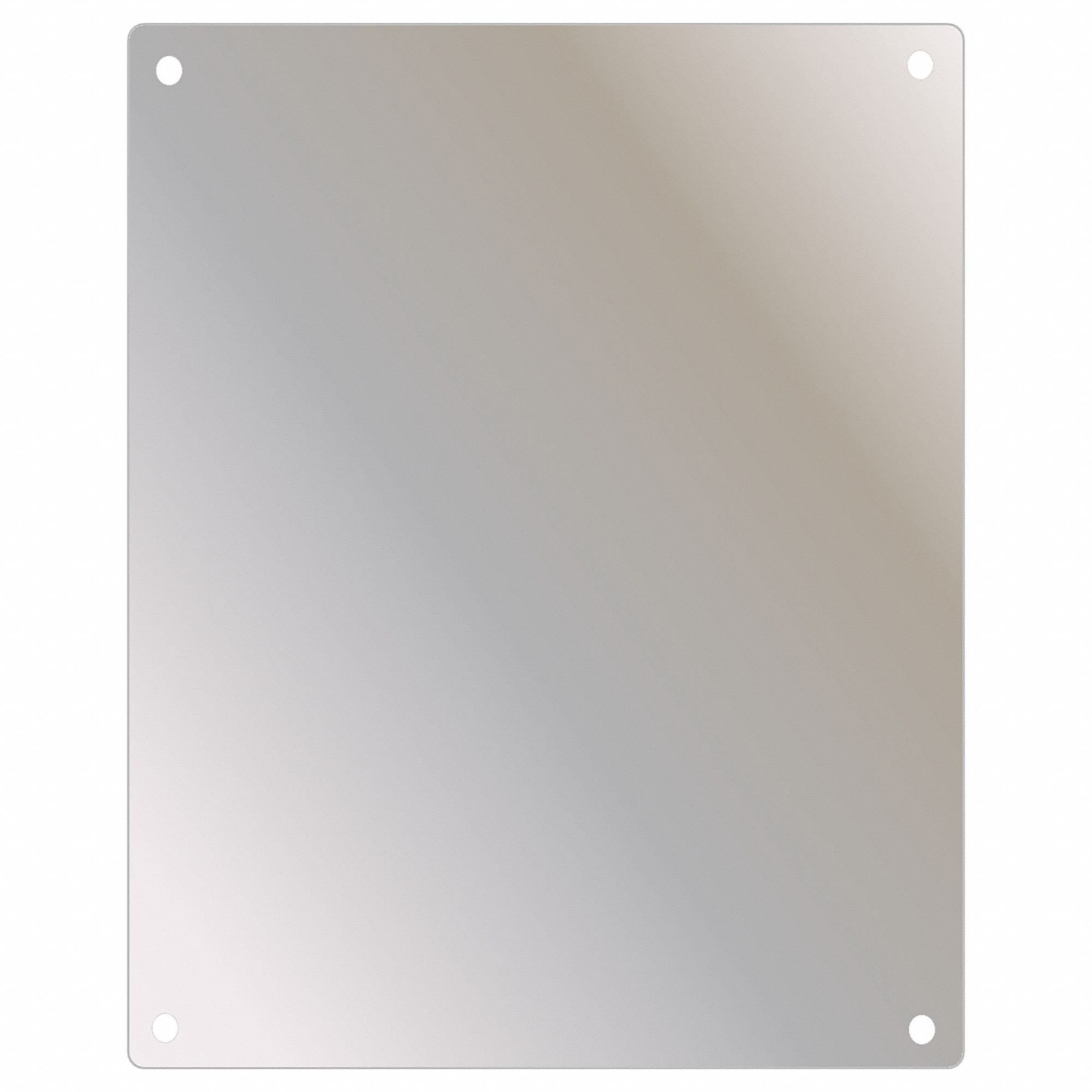 Mirror: Rectangular, 30 in x 24 in x 1/8 in, Wall, Stainless Steel, Rust Resistant