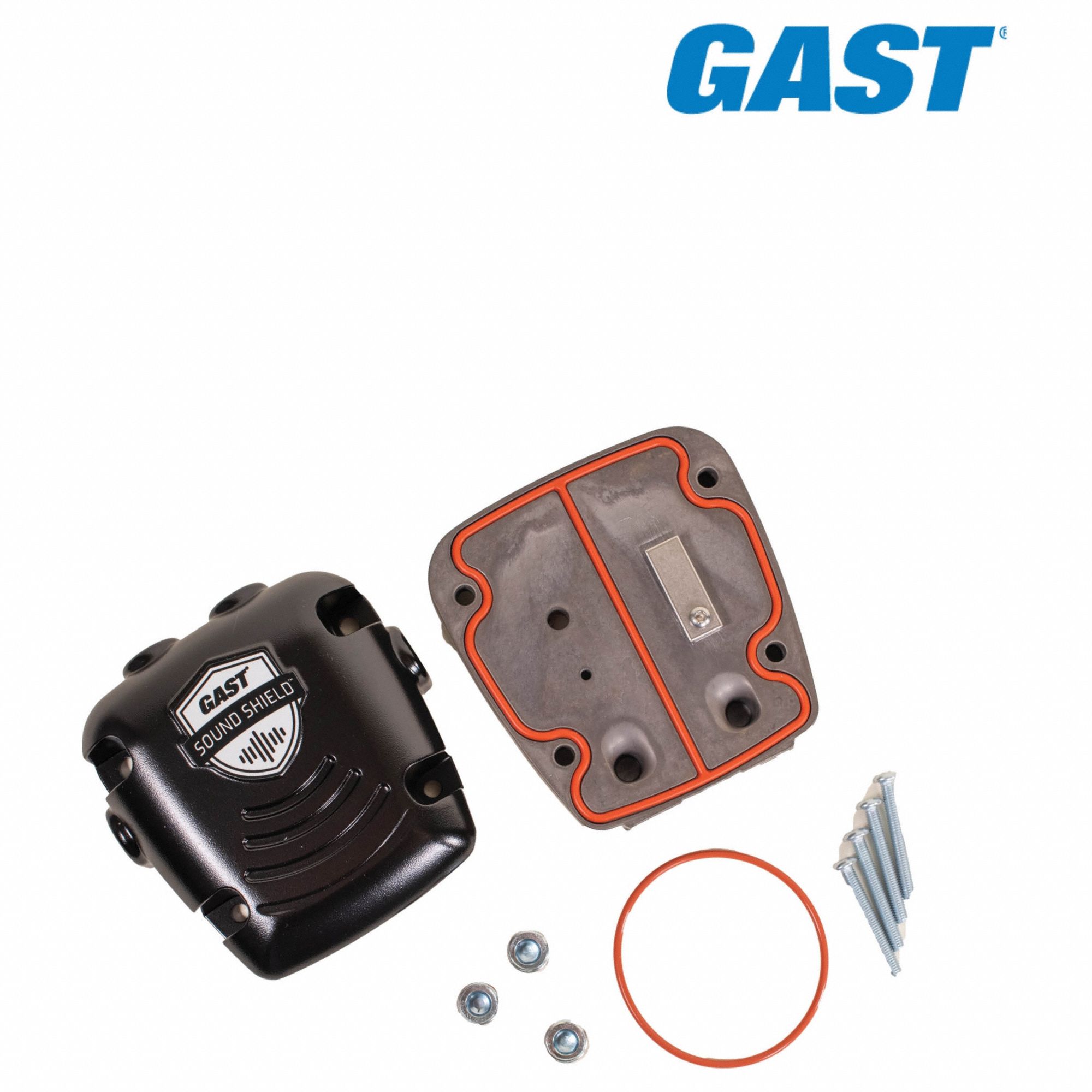 Sound Shield Kit: 1/4 in Inlet Size, 4.4 cfm, 8.67 in Overall Ht, 100 micron Filter Rating