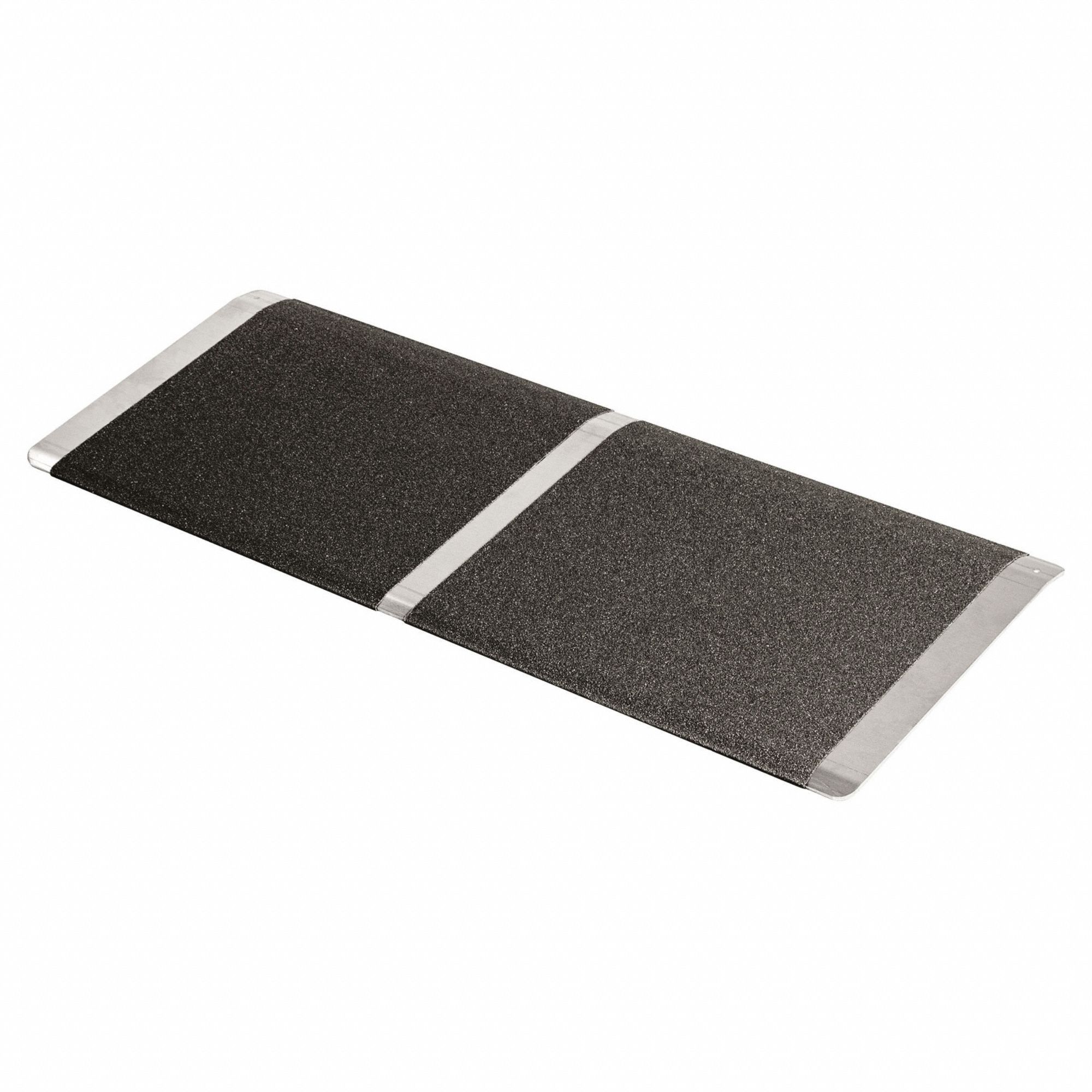 Threshold Ramp: 32 in Usable Wd, Threshold Ramp, 600 lb Max Load Capacity, Aluminum, 1 ft Overall Lg
