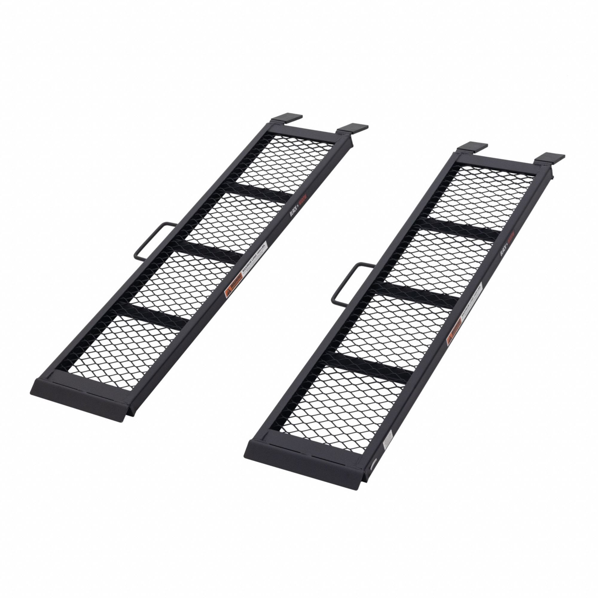 Automotive Loading Ramp: 0.8 ton Load Capacity, Non-Folding, Steel, 48 in Overall Lg