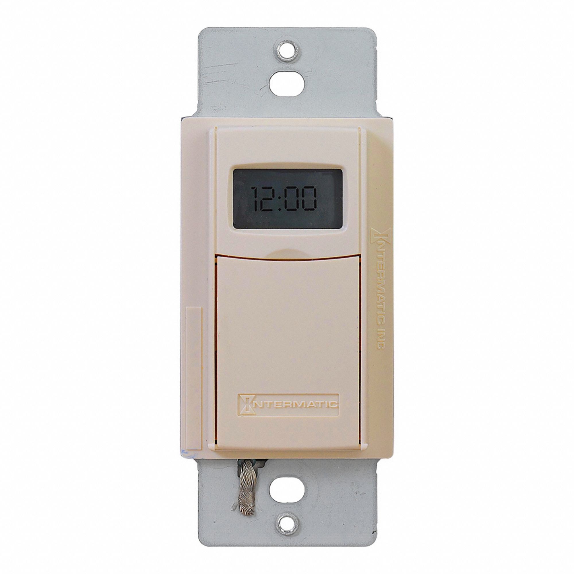 Countdown Timer: 7 day Max, 1 min Min, SPST-NO, 277V AC, No Wall Plate Included