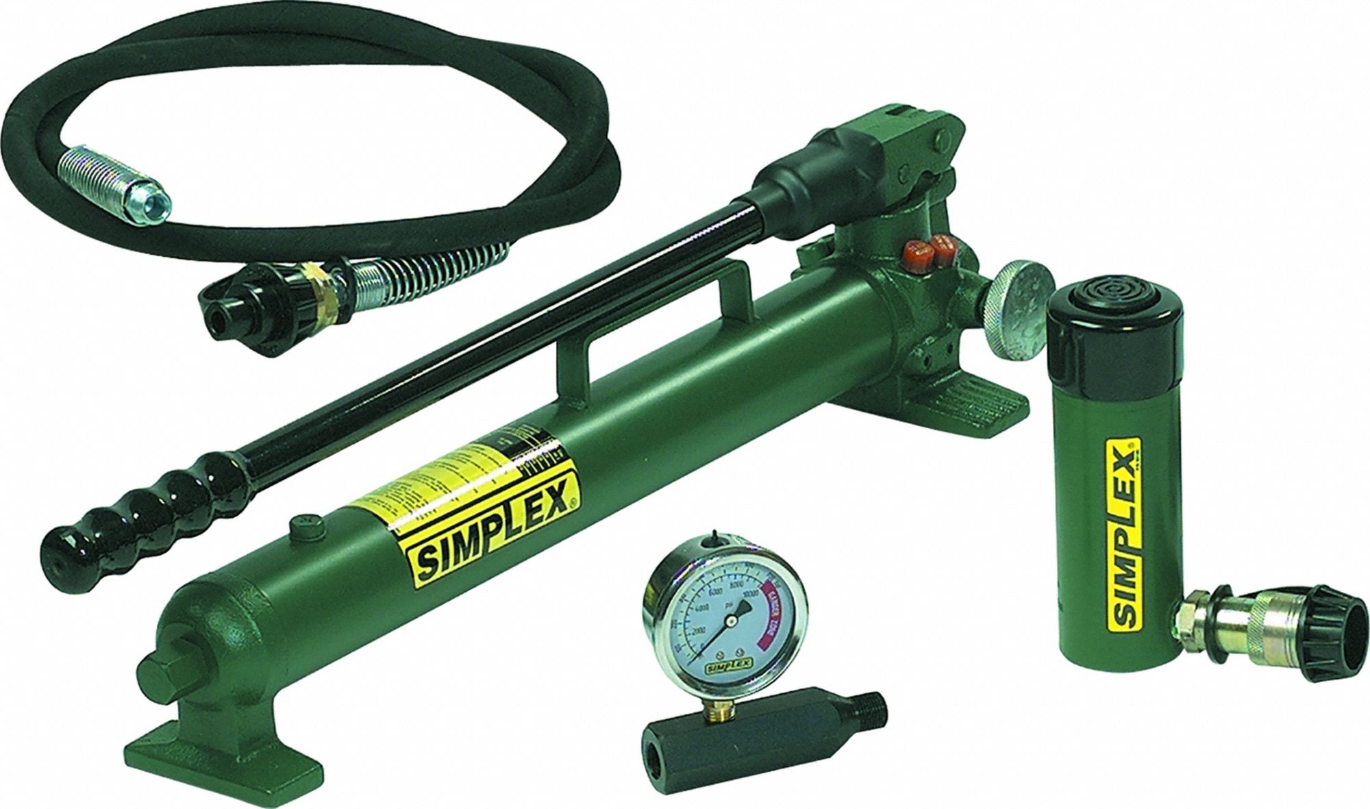Ram and Pump Set: 25 ton Cylinder Nominal Capacity, 4 in Cylinder Stroke, Mfr. No. R254, P42