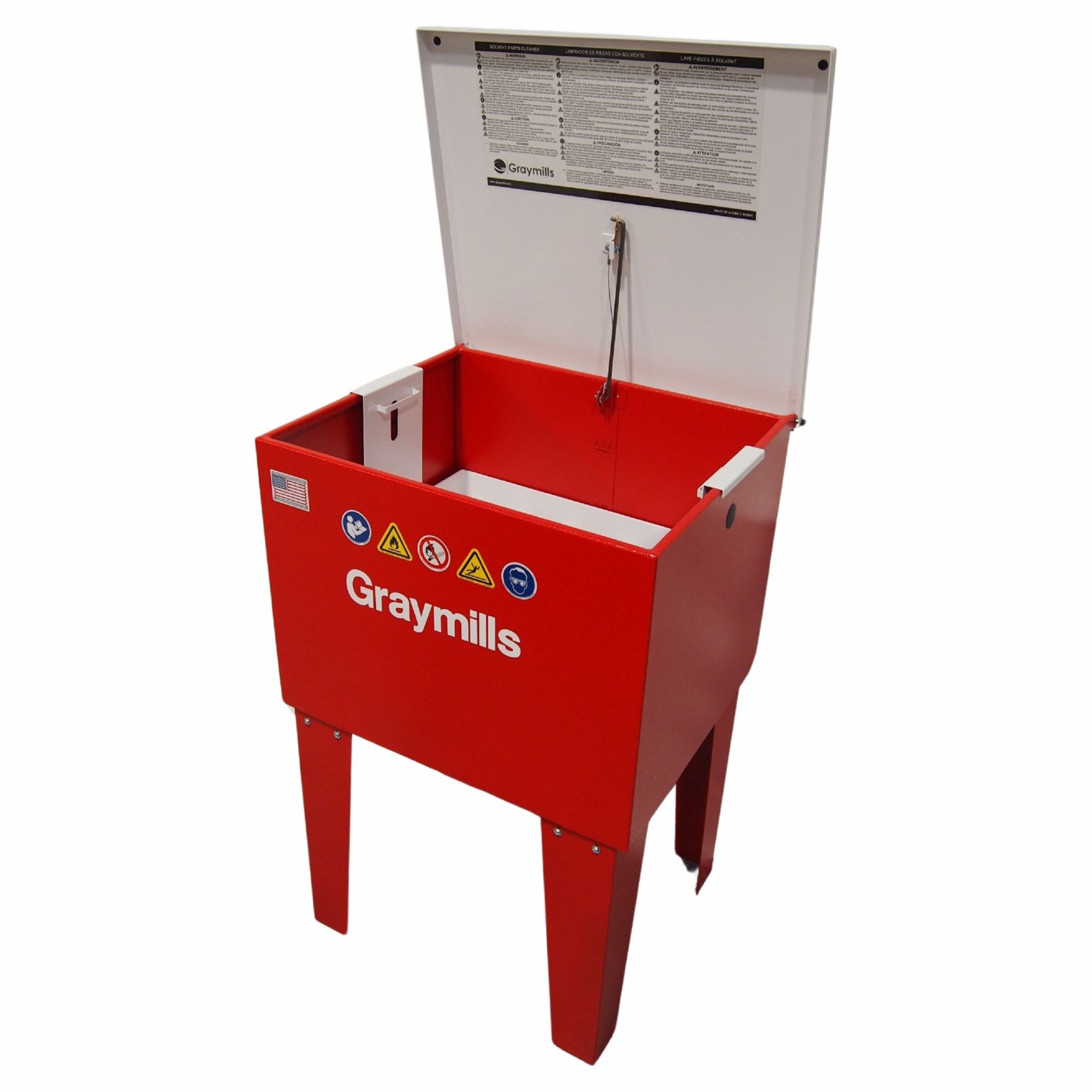 GRAYMILLS, For SolventBased Solution Base Type, Soak, Parts Washer