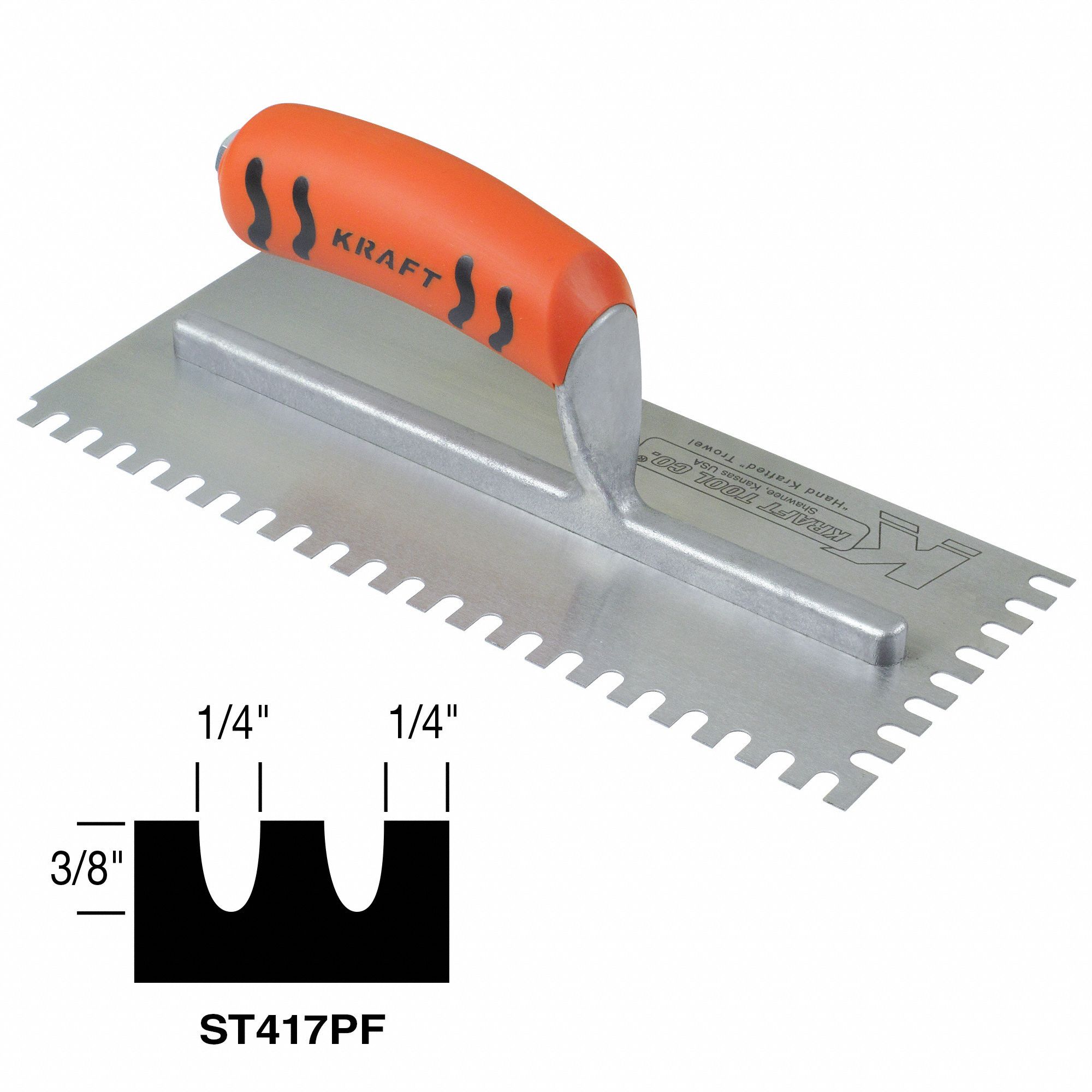 Trowel 11inL 4 1/2inW Carbon Steel